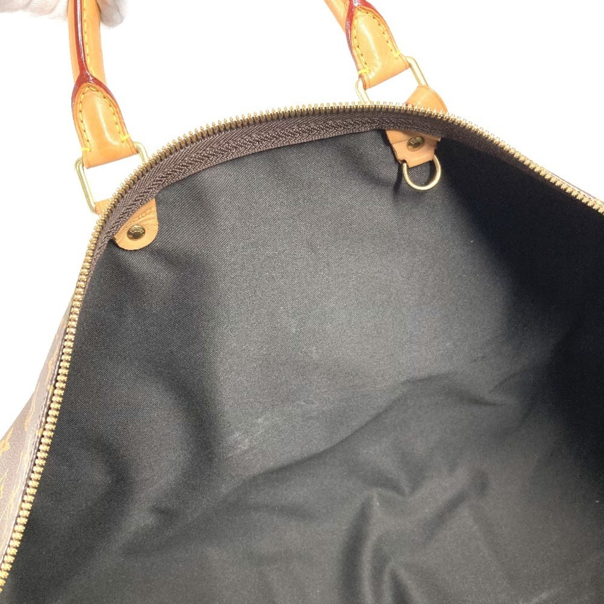 Louis Vuitton Blue Brown Monogram Boston Bag Shoulder Bag (Pre-Owned)