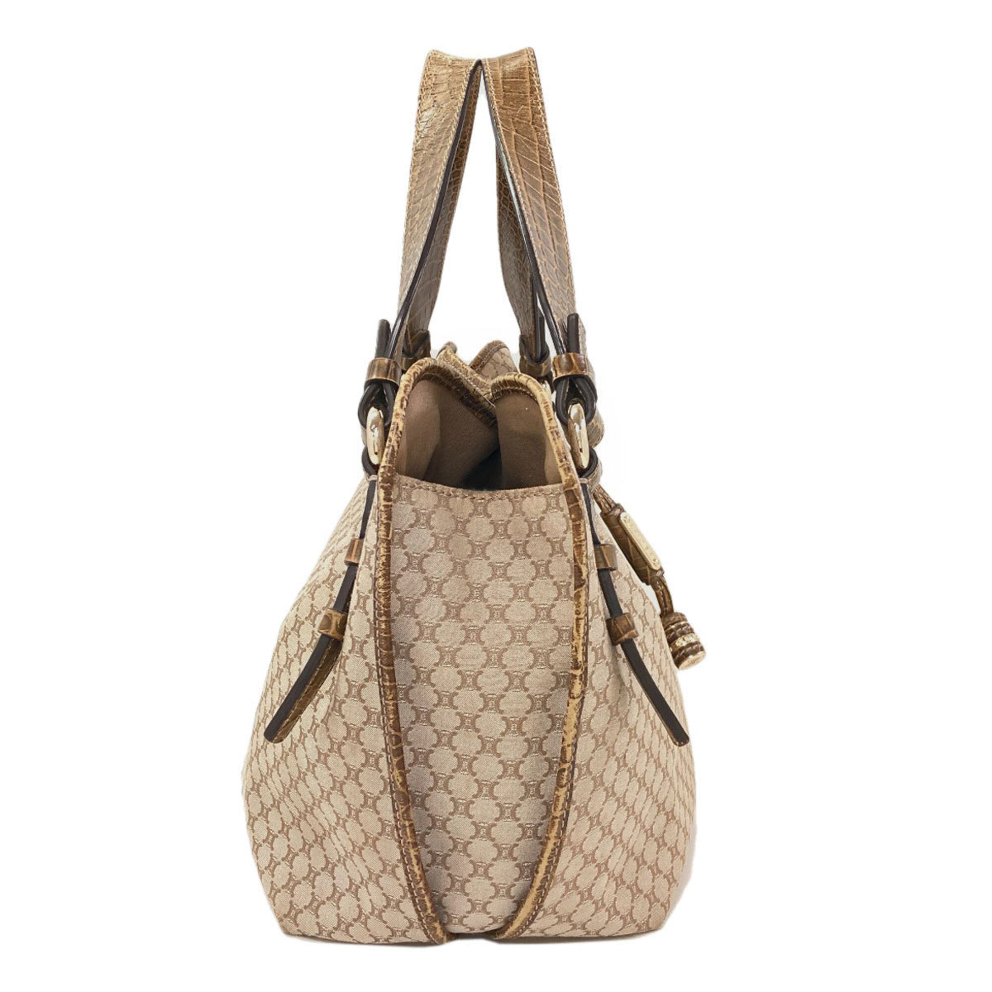 Celine Beige Canvas Tote Bag (Pre-Owned)