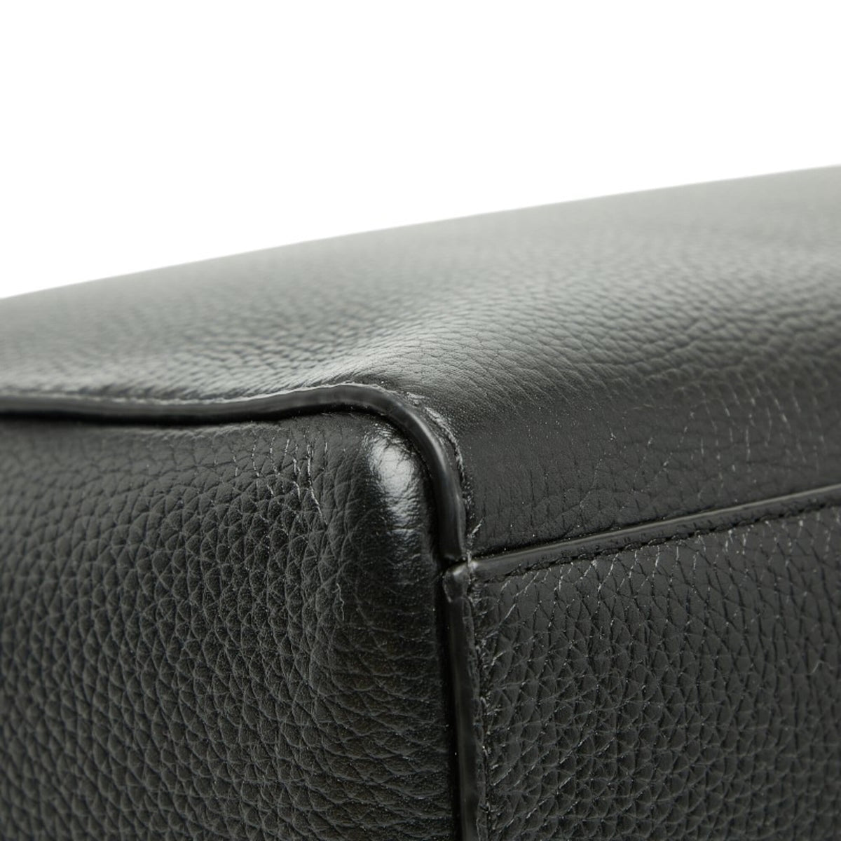Michael Kors Black Leather Handbag Tote Bag (Pre-Owned)