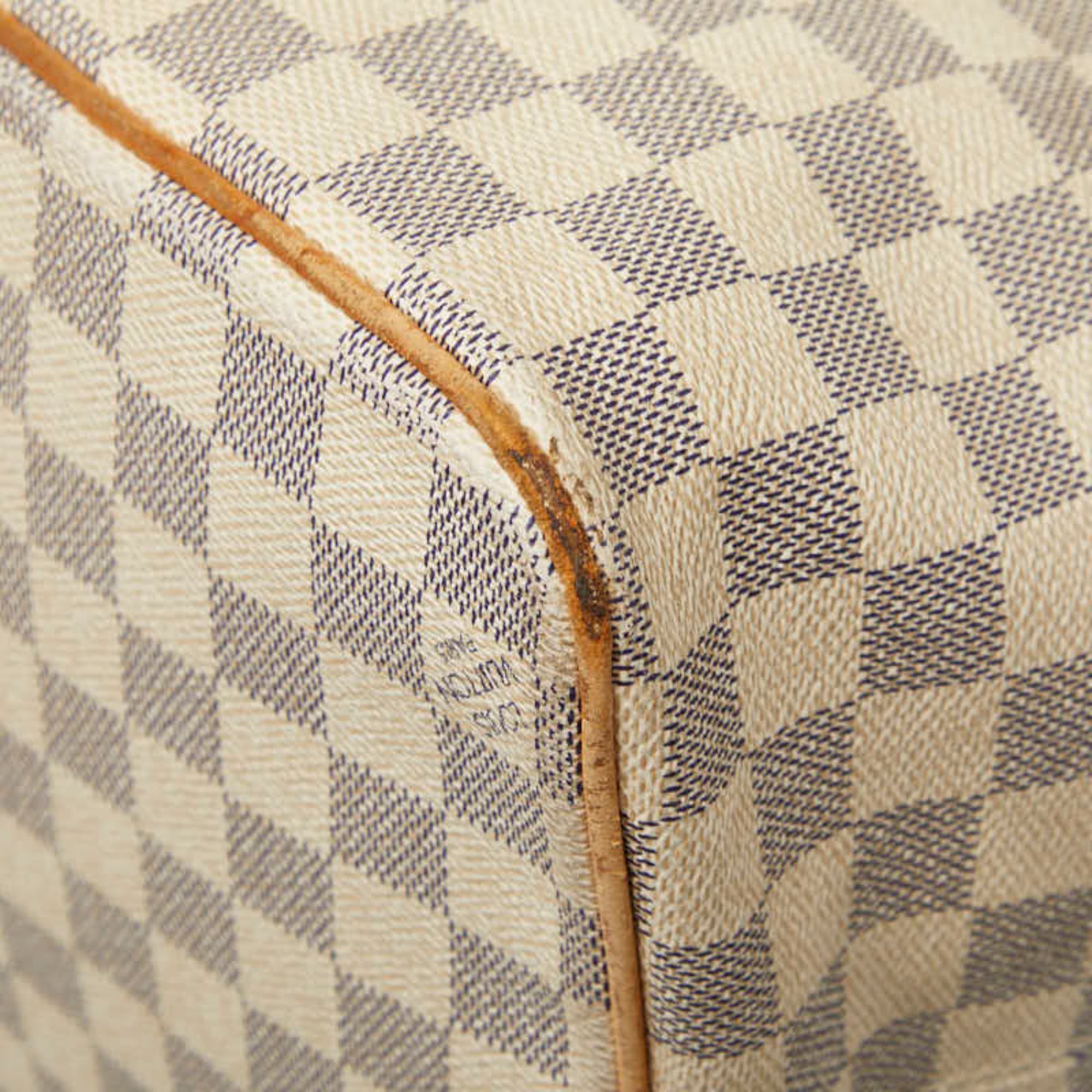 Louis Vuitton White Pvc Leather Tote Bag (Pre-Owned)