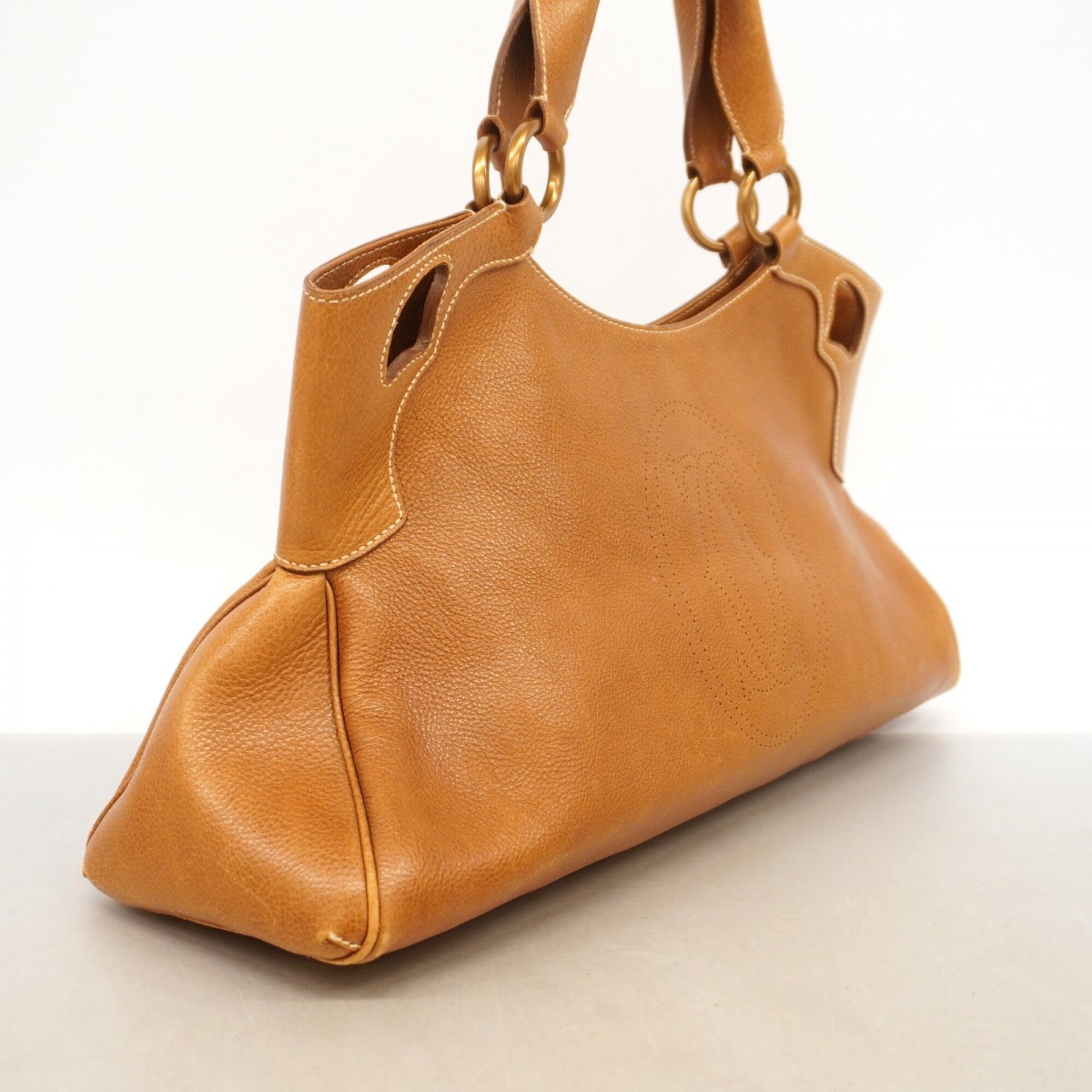 Cartier Brown Leather Handbag (Pre-Owned)