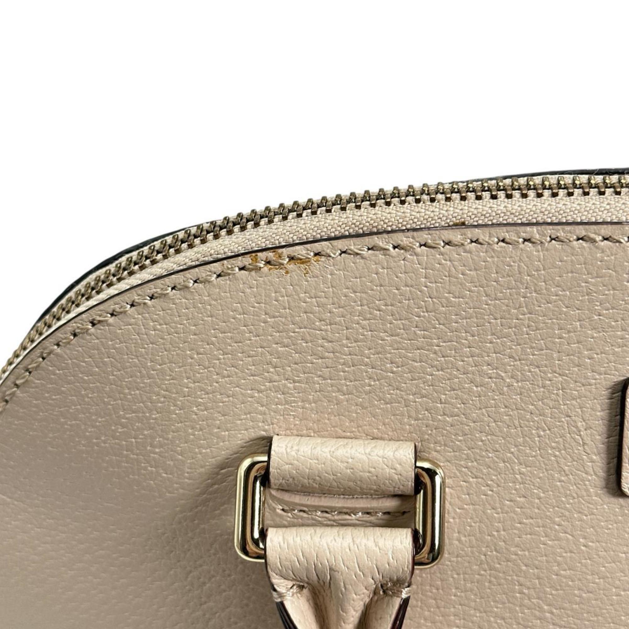 Kate Spade Beige Leather Polyester Handbag (Pre-Owned)