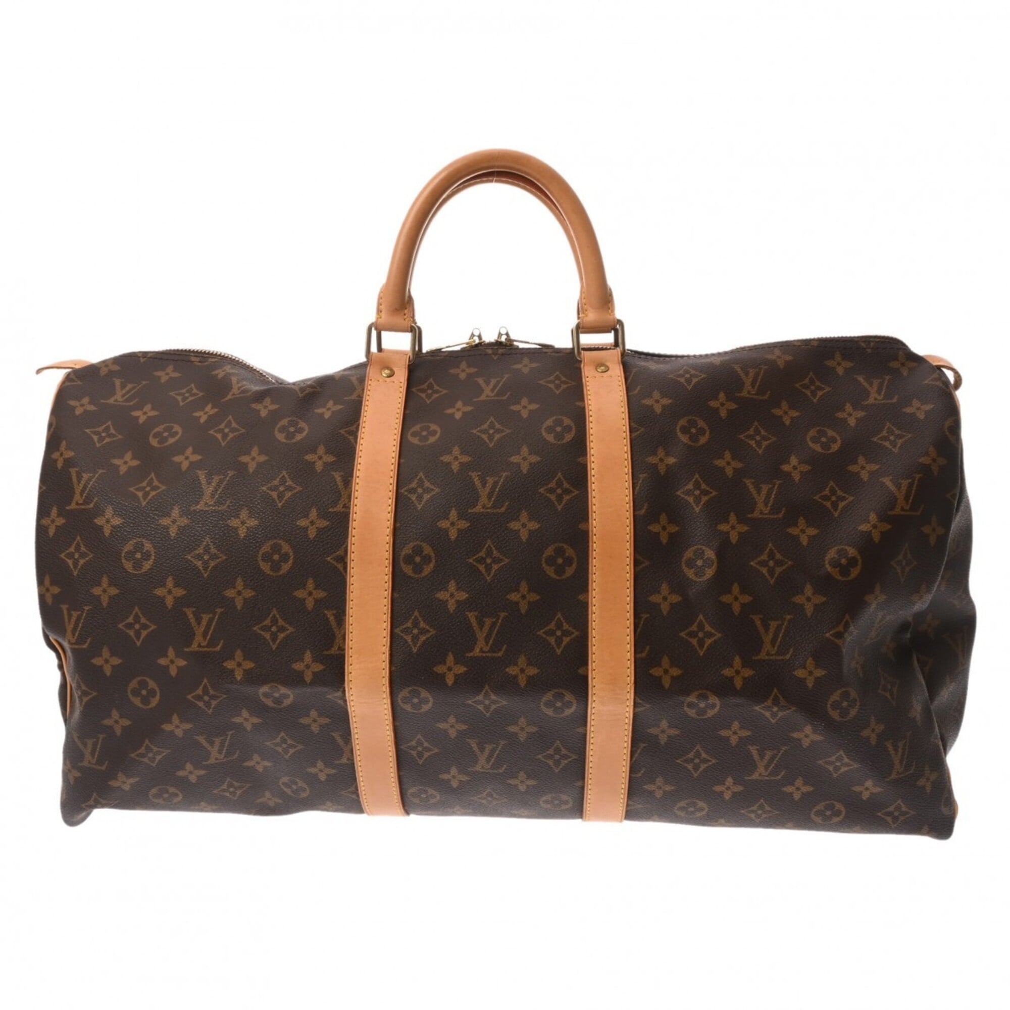 Louis Vuitton Brown Monogram Canvas Boston Bag (Pre-Owned)