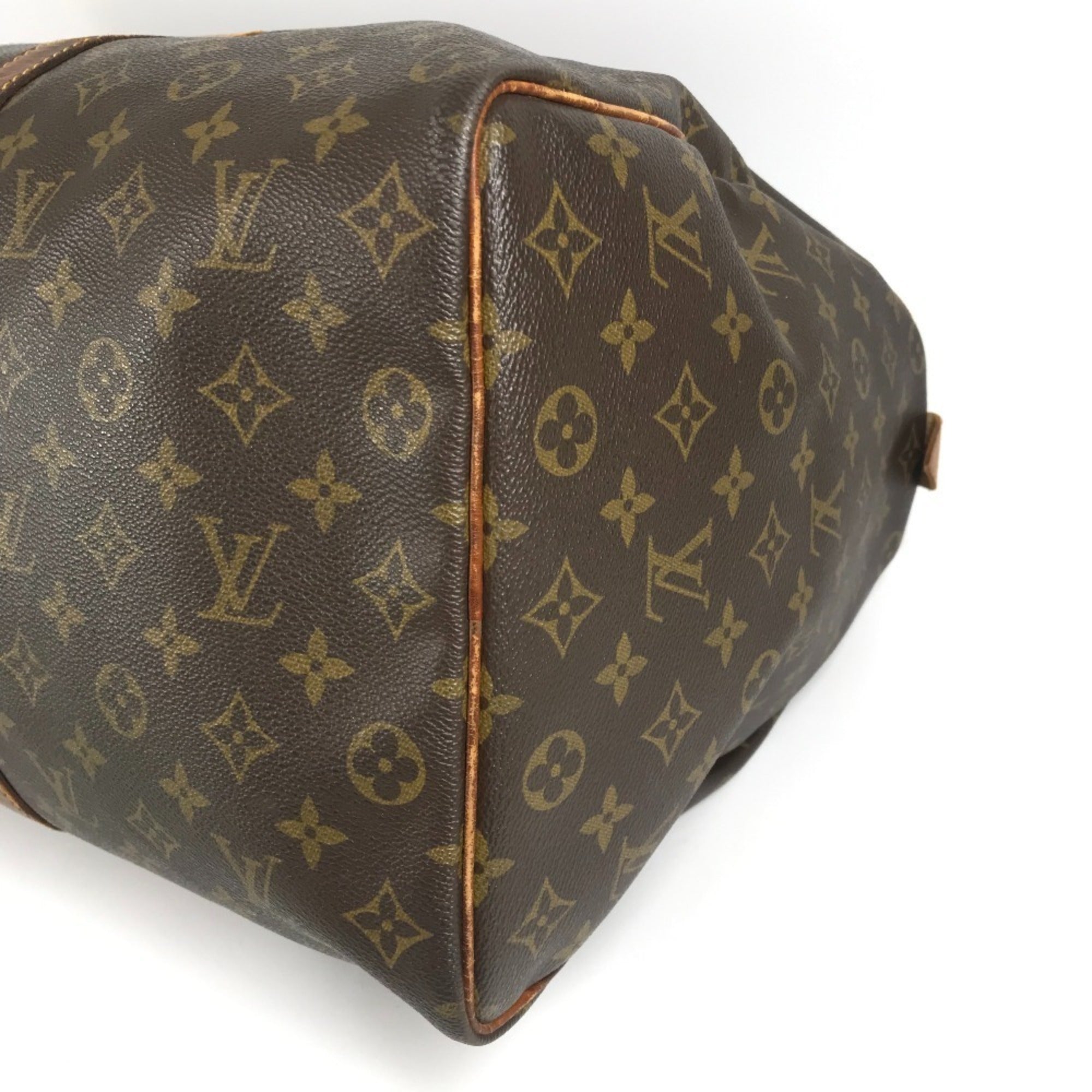 Louis Vuitton Brown Monogram Canvas Boston Bag Handbag (Pre-Owned)