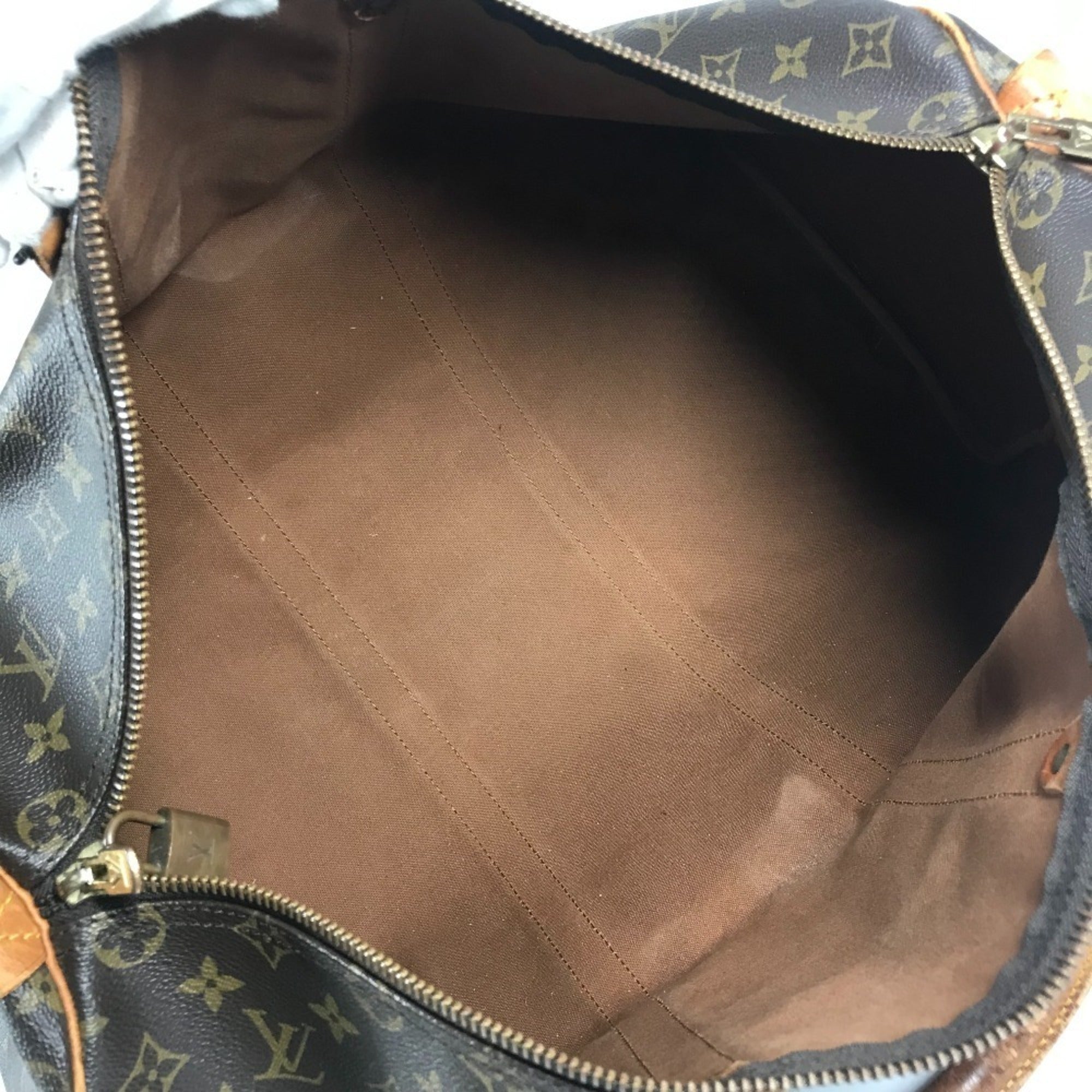 Louis Vuitton Brown Monogram Canvas Boston Bag Handbag (Pre-Owned)