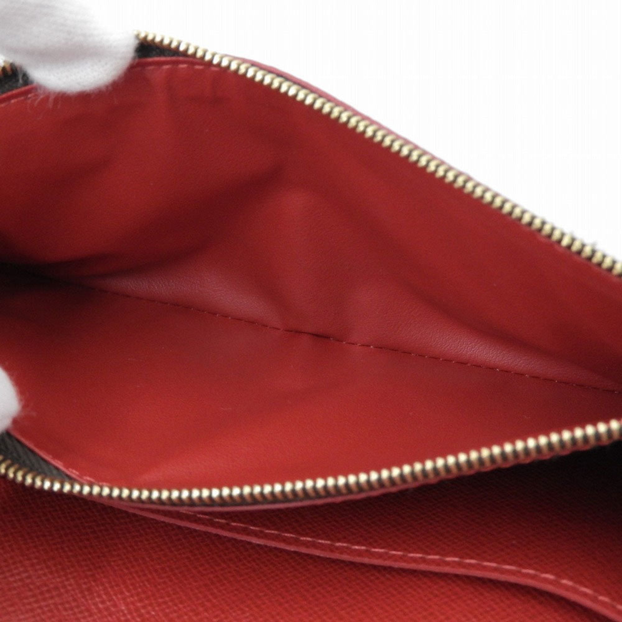 Louis Vuitton Damier Cerise Damier Canvas Red Color Long Wallet (Bi-Fold) (Pre-Owned)
