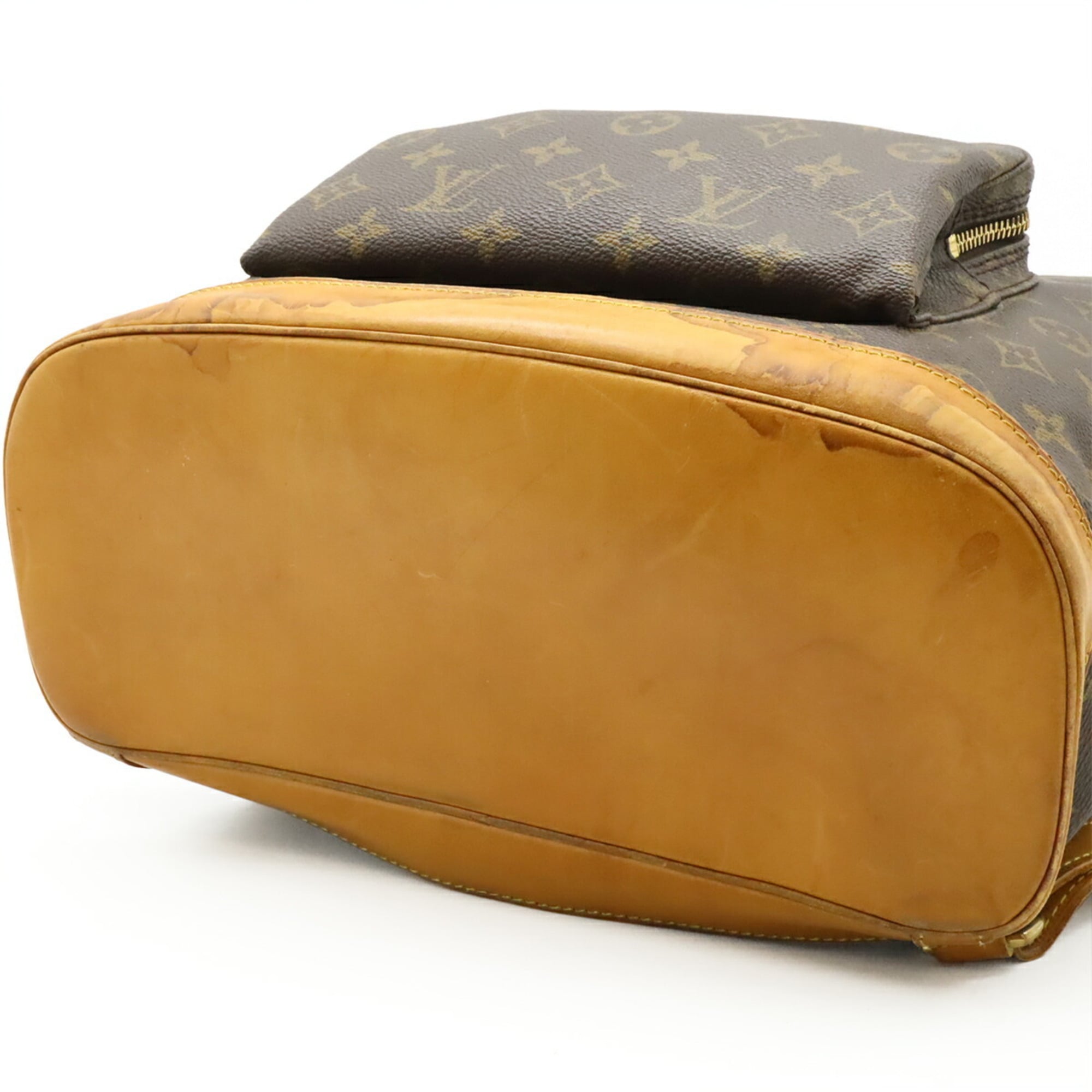 Louis Vuitton Brown Monogram Canvas Pvc Coated Canvas Backpack Shoulder Bag (Pre-Owned)
