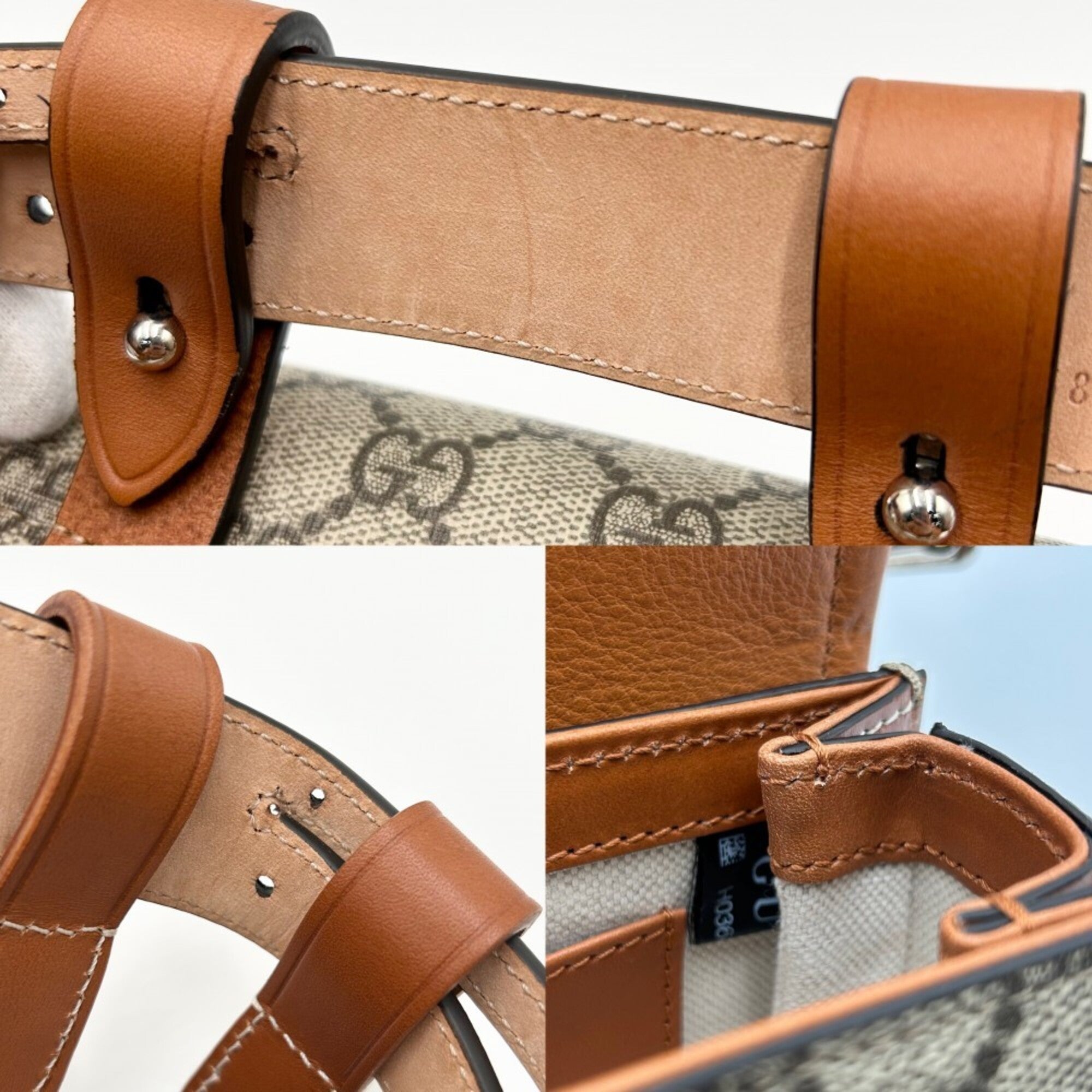 Gucci Beige Brown Gg Supreme Canvas Leather Fanny Pack Pouch Sling Bag (Pre-Owned)