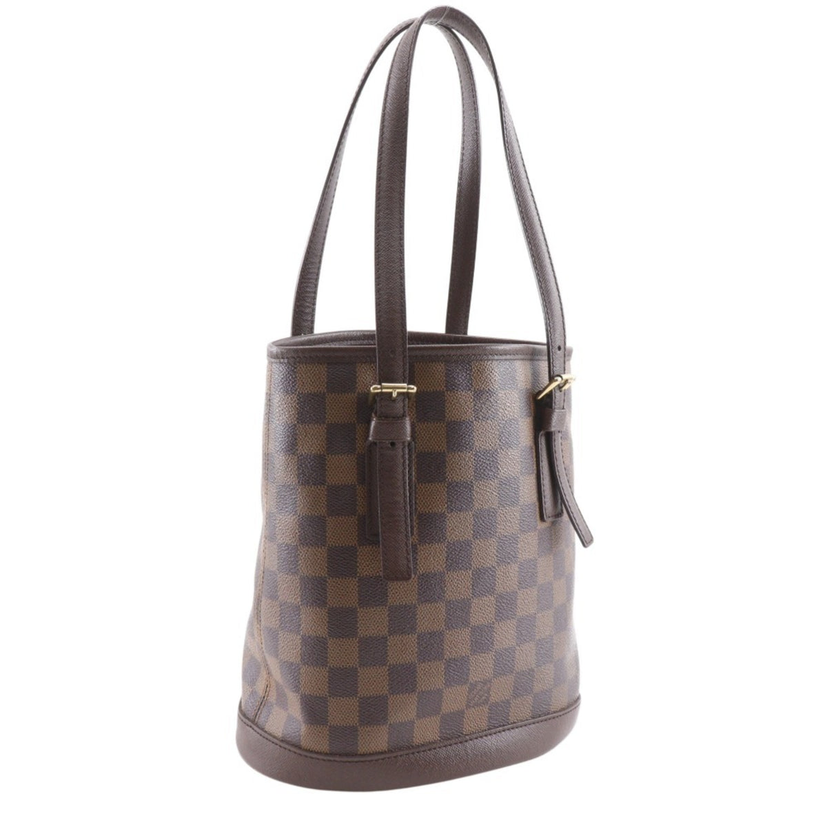 Louis Vuitton Brown Damier Canvas Pouch Tote Bag (Pre-Owned)