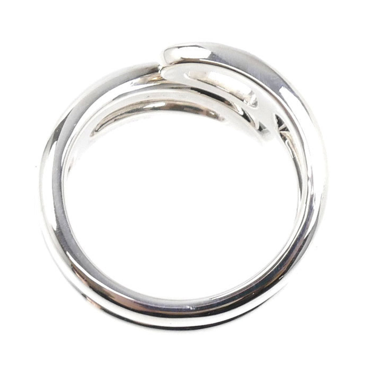 Hermes Silver 925 Band Ring (Pre-Owned)