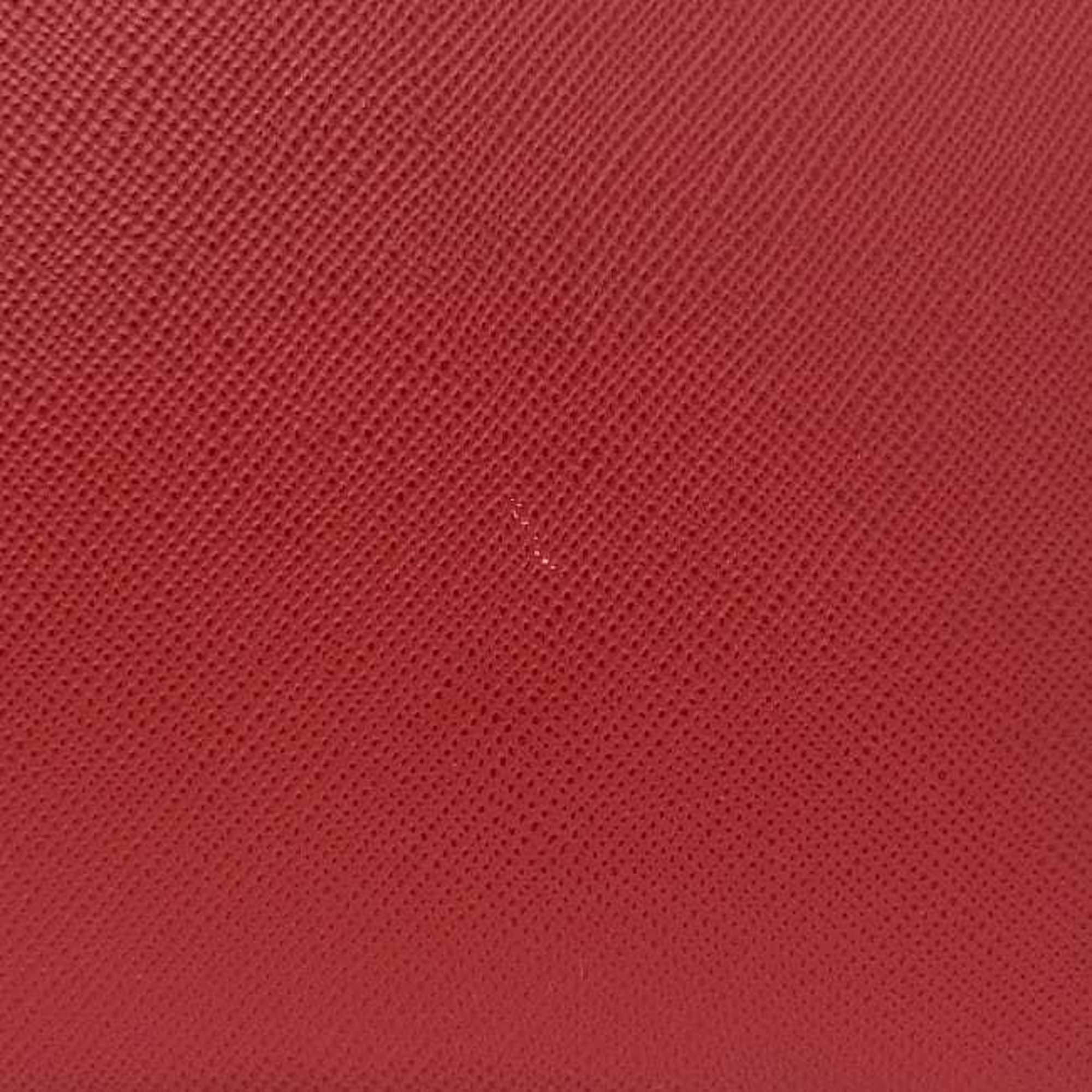 Prada Fuoco Red Color Saffiano Triangle Tote Bag (Pre-Owned)