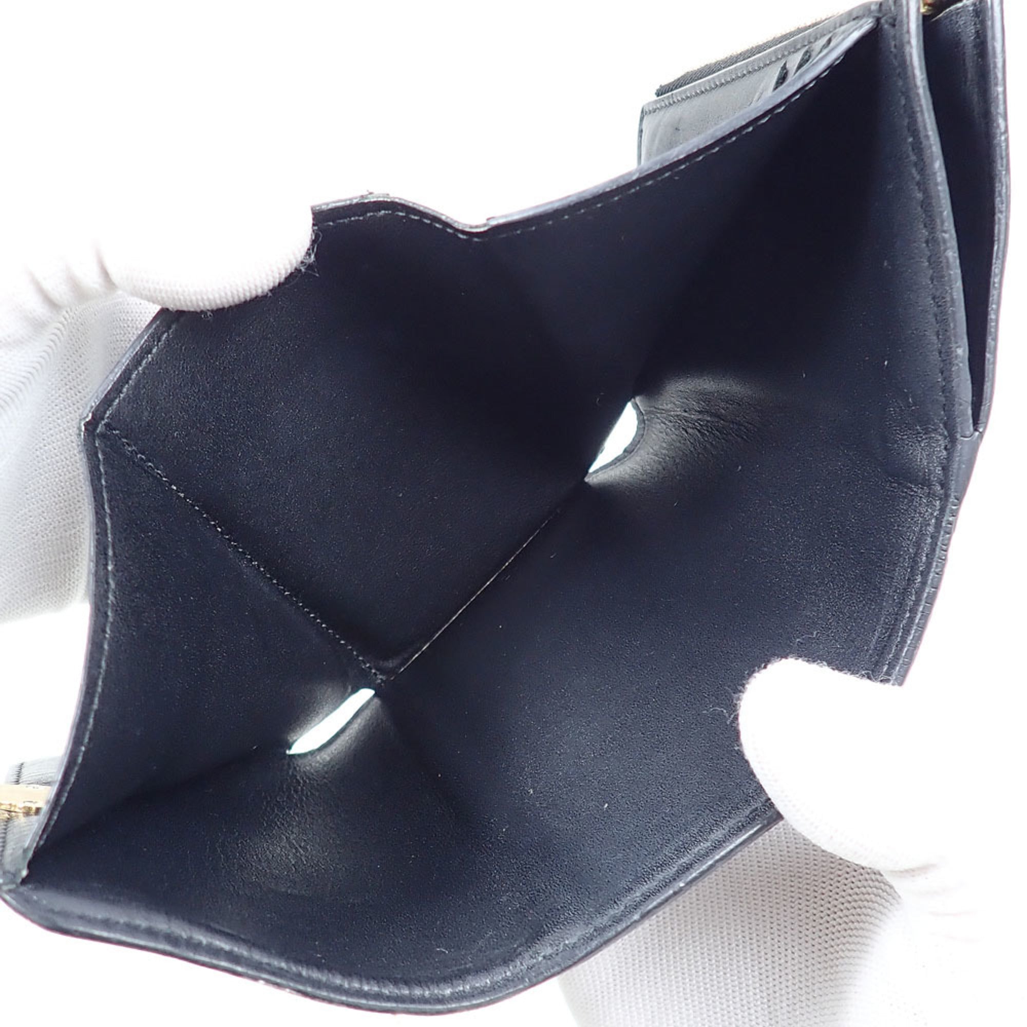 Louis Vuitton Black Monogram Noir Monogram Wallet (Tri-Fold) (Pre-Owned)
