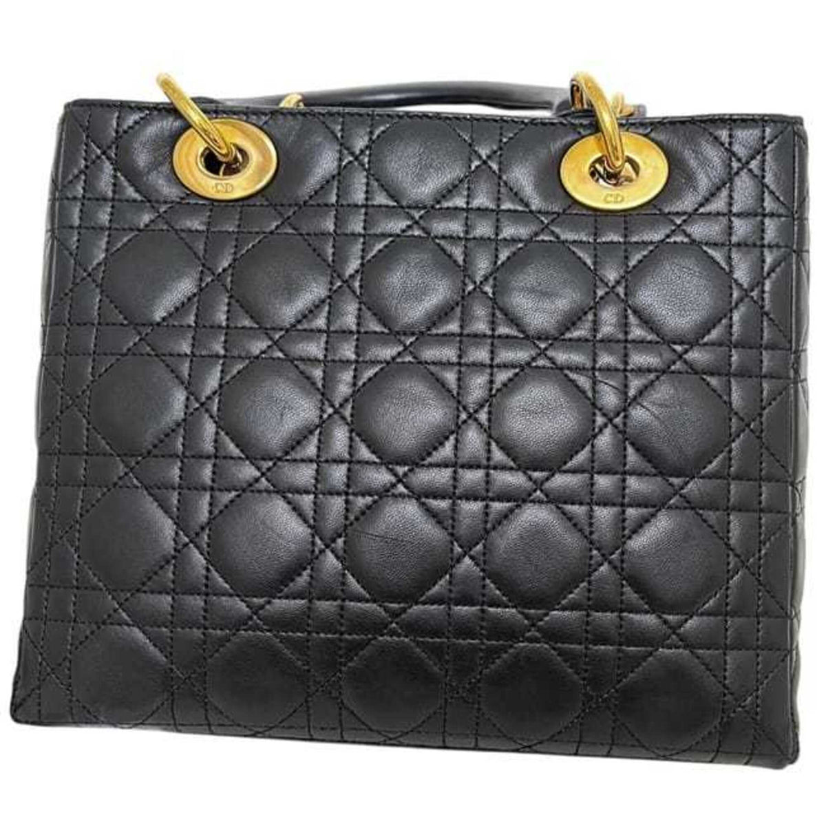 Christian Dior Black Leather Handbag (Pre-Owned)