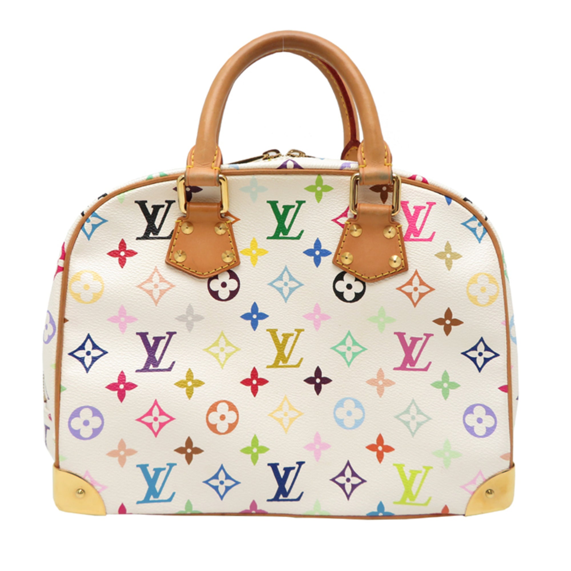Louis Vuitton White Monogram Multicolore Handbag (Pre-Owned)