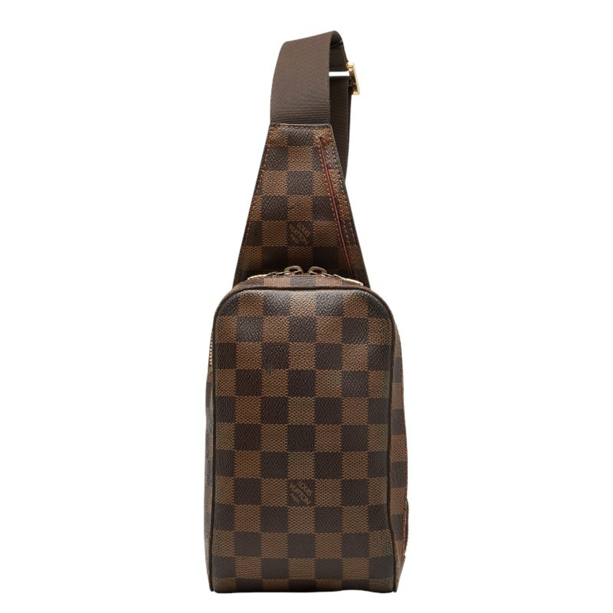 Louis Vuitton Damier Brown Pvc Leather Shoulder Bag Sling Bag (Pre-Owned)