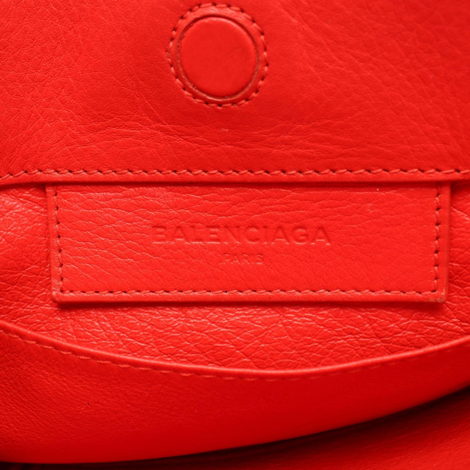 Balenciaga Red Color Leather Handbag (Pre-Owned)