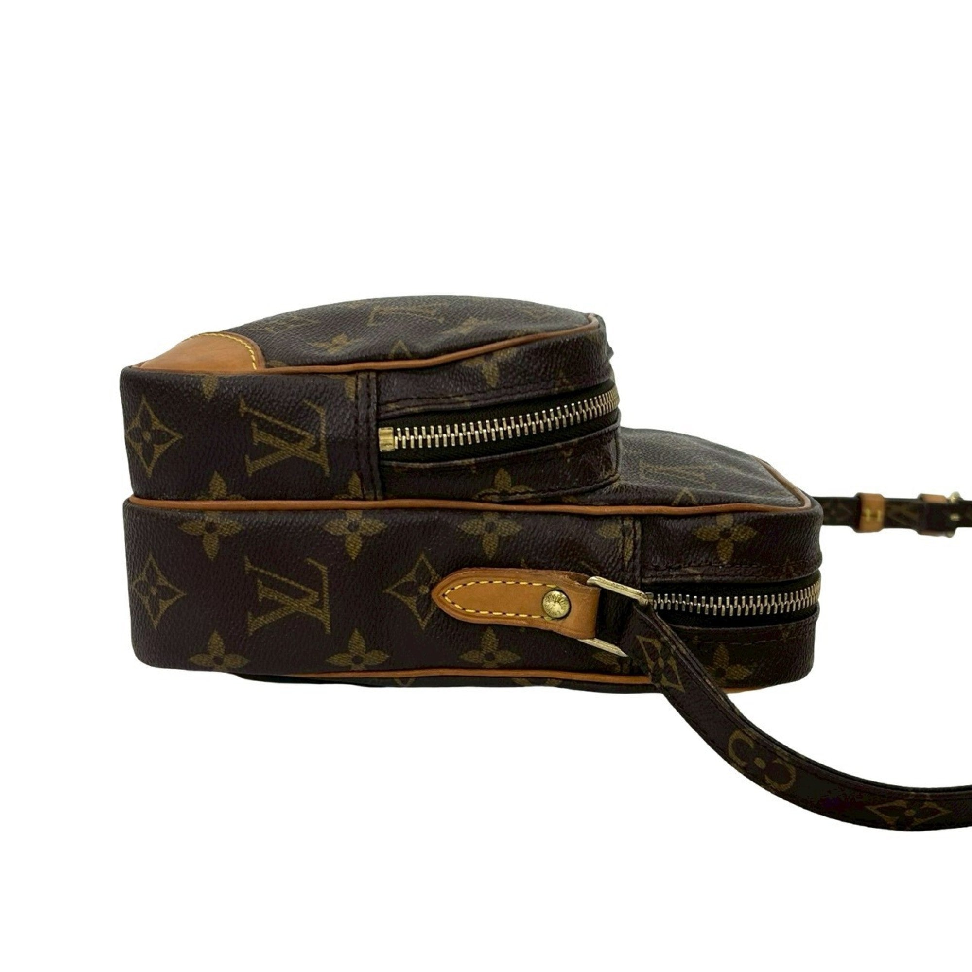 Louis Vuitton Brown Leather Pvc Pochette Shoulder Bag (Pre-Owned)