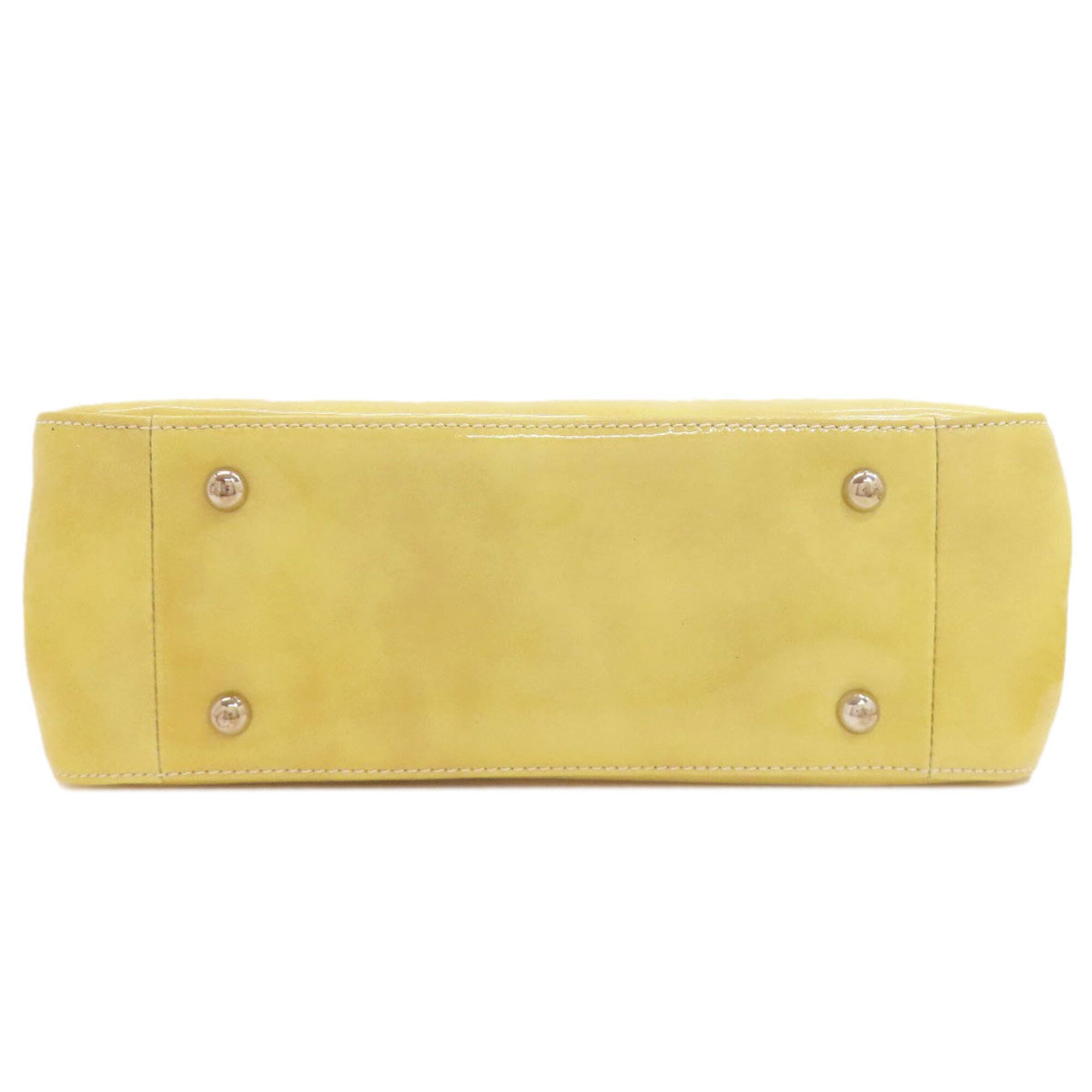 Longchamp Yellow Leather Handbag (Pre-Owned)
