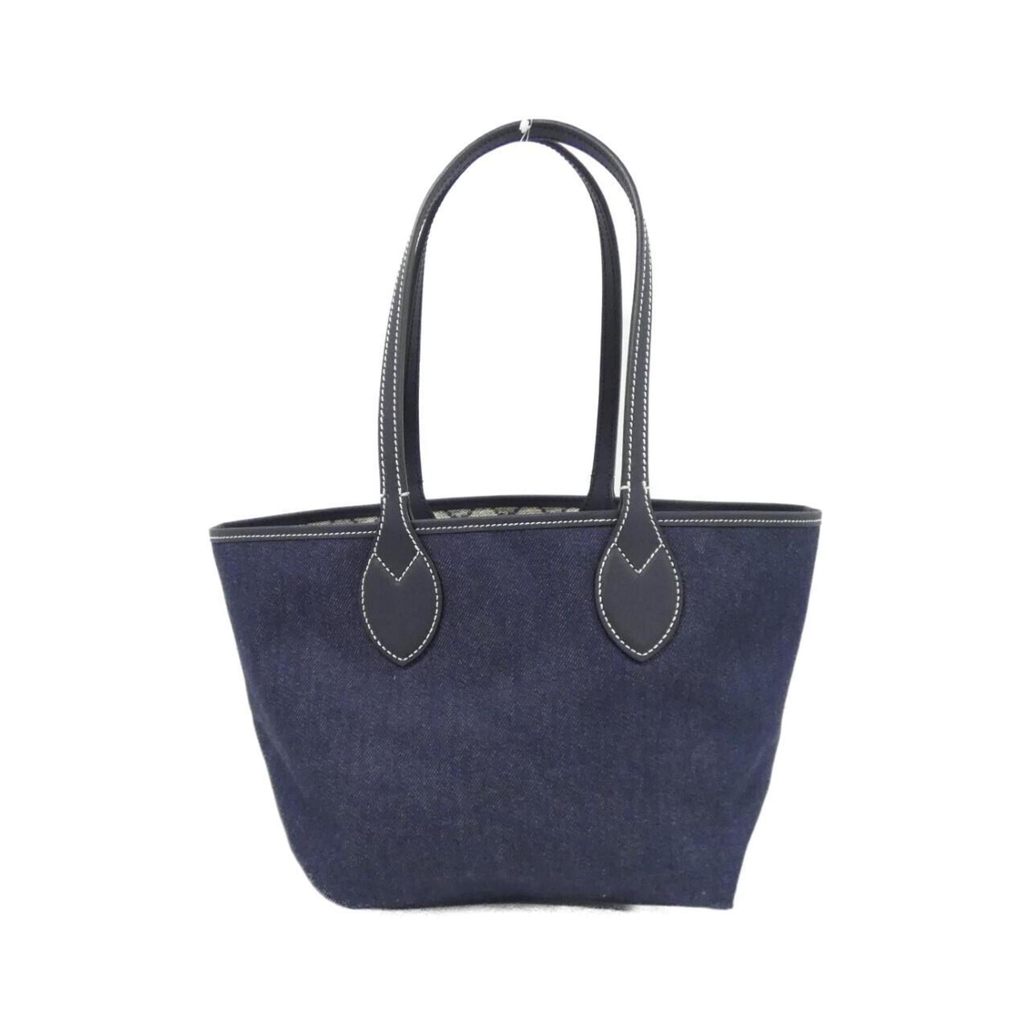 Gucci Blue Denim Gg Supreme Canvas Handbag (Pre-Owned)