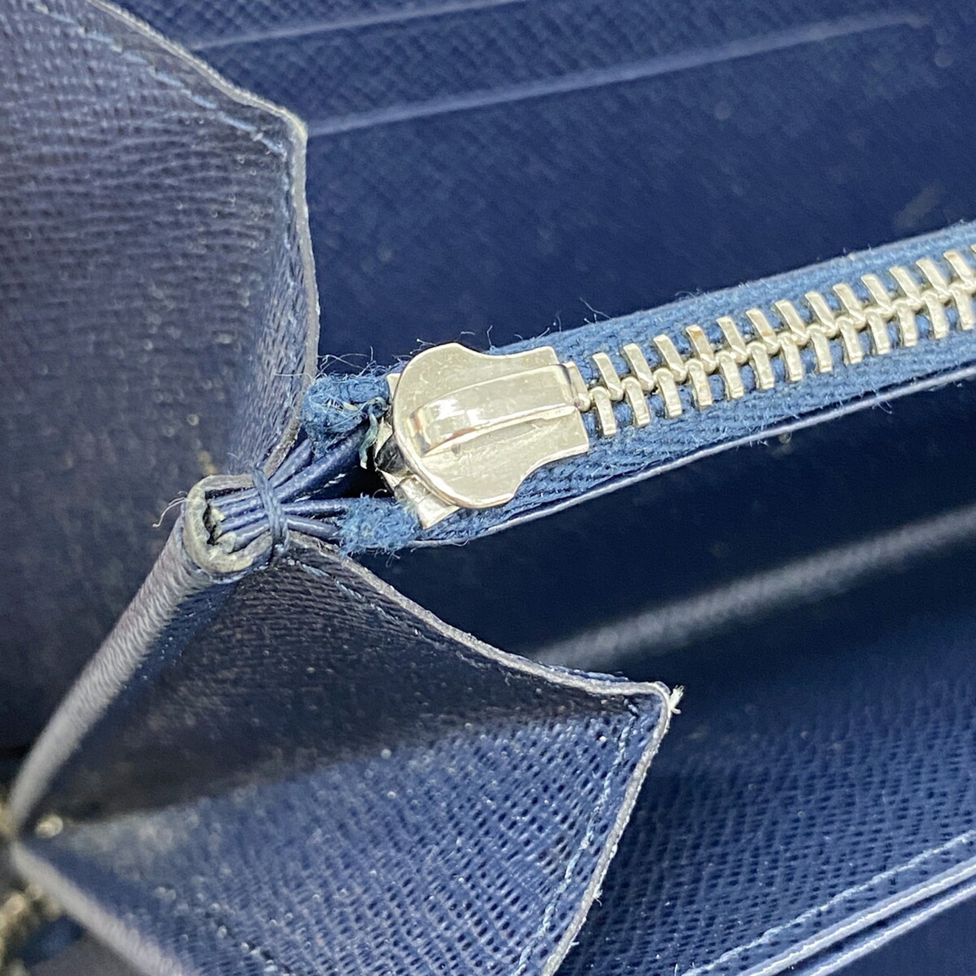 Louis Vuitton Navy Long Wallet (Bi-Fold) (Pre-Owned)