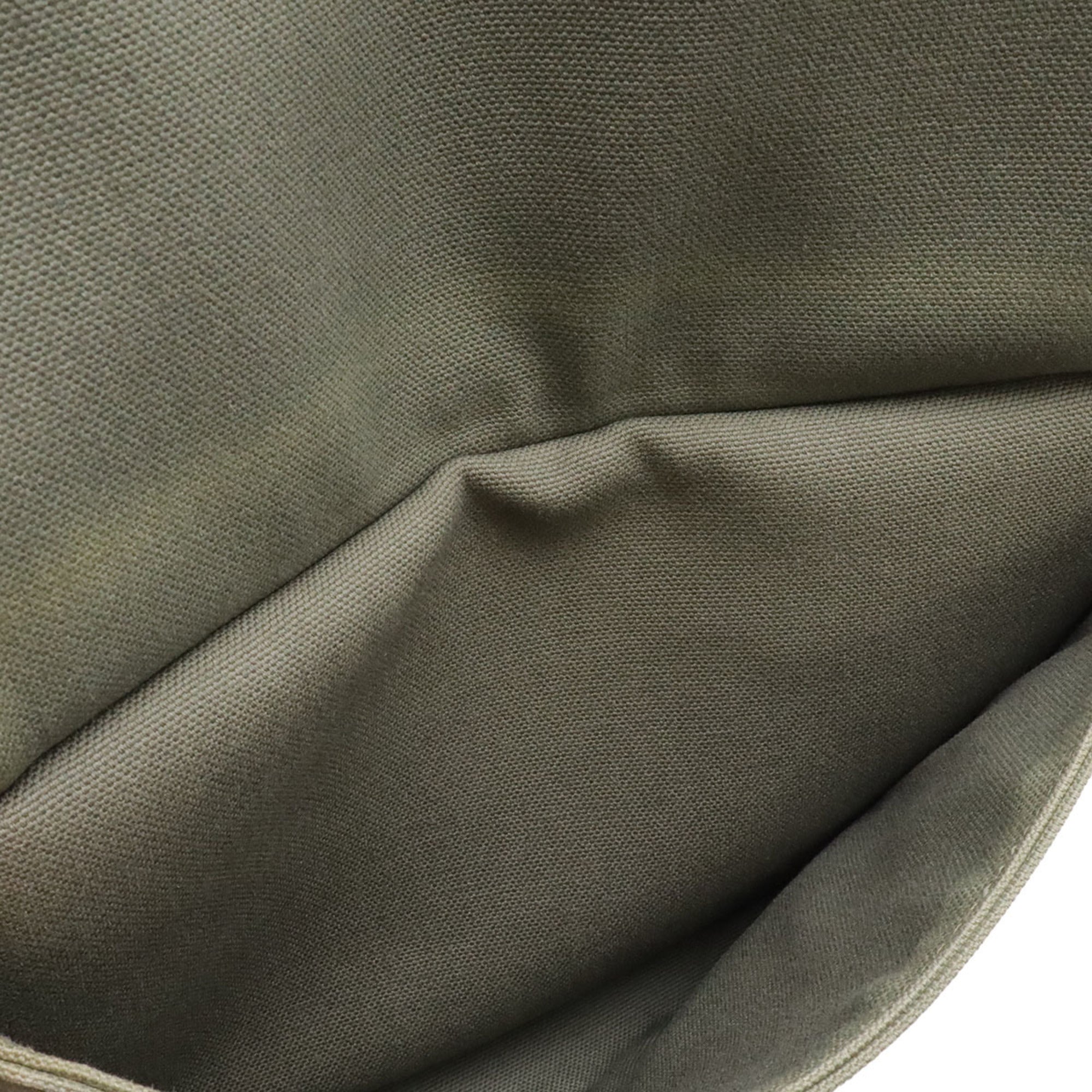 Loewe Green Khaki Canvas Shoulder Bag (Pre-Owned)