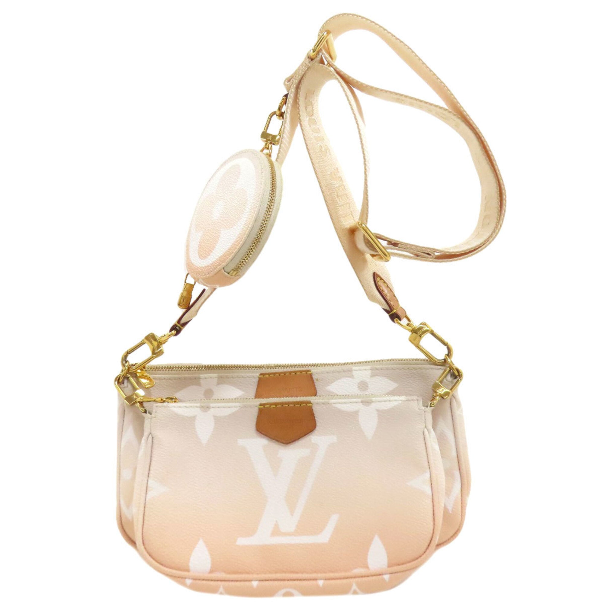 Louis Vuitton Monogram Pink Pochette Shoulder Bag (Pre-Owned)