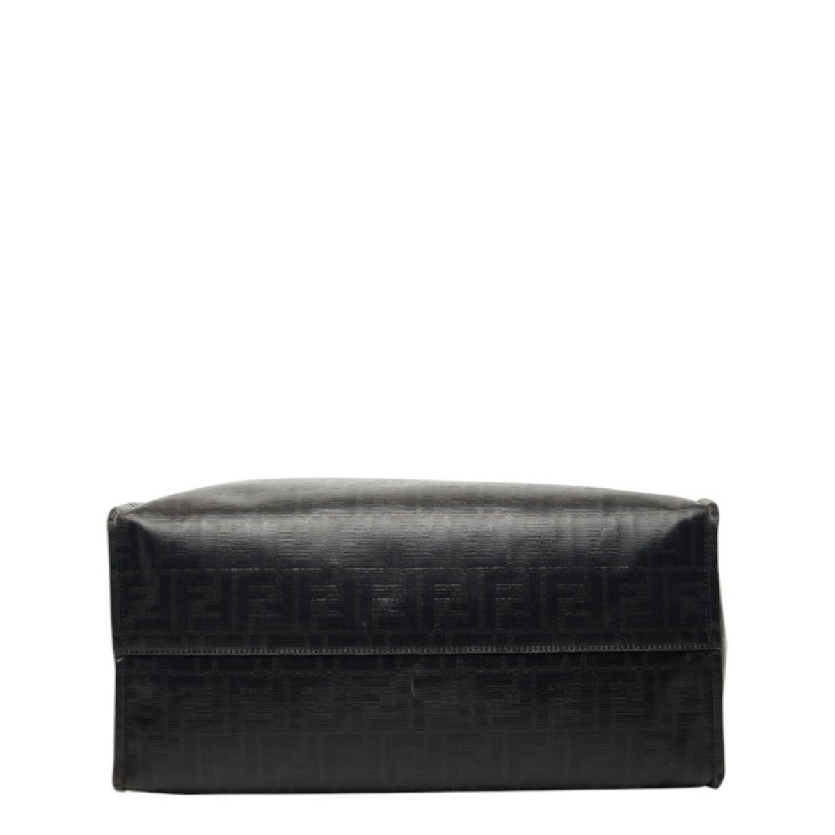 Fendi Black Pvc Wool Leather Tote Bag (Pre-Owned)