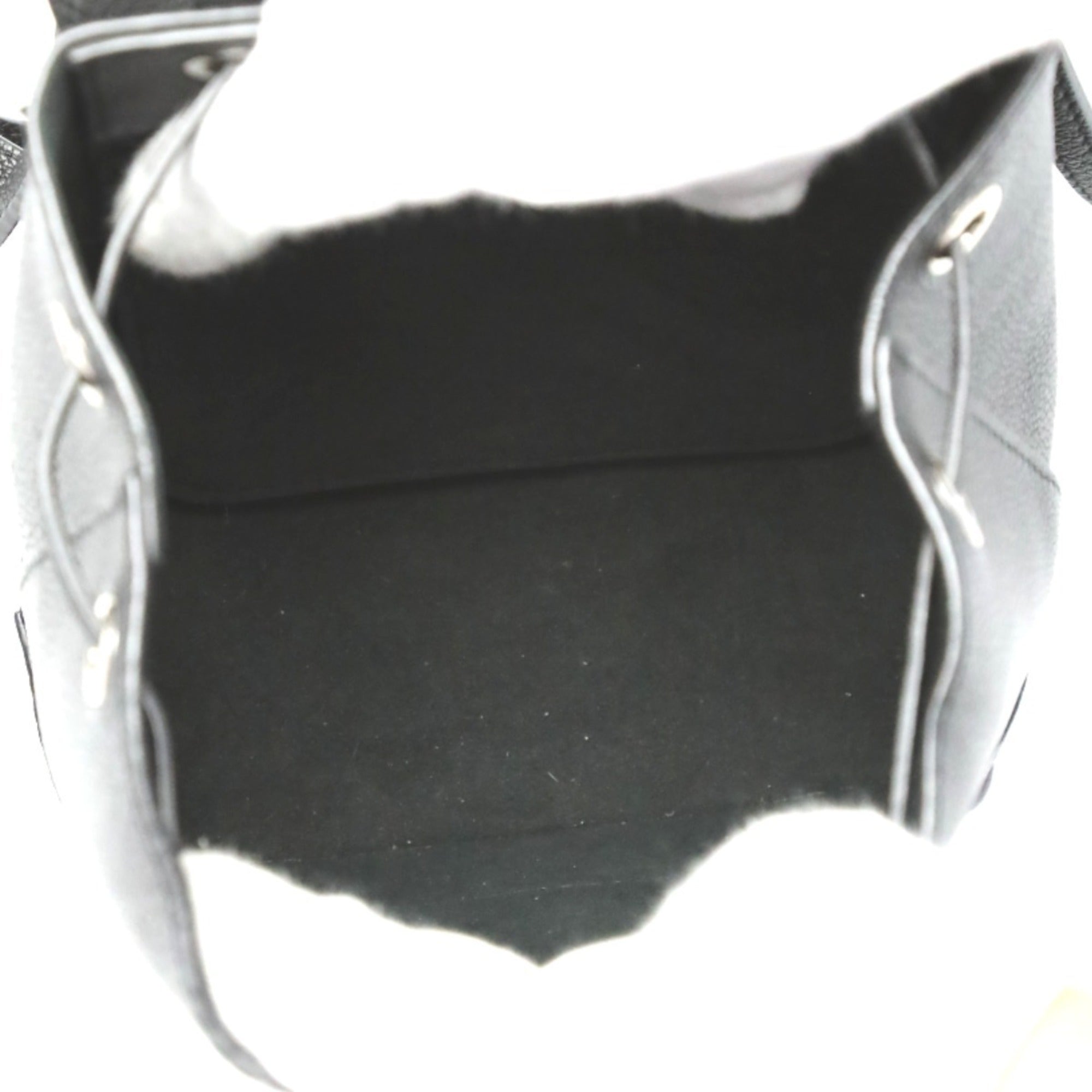 Louis Vuitton Black Noir Leather Backpack (Pre-Owned)