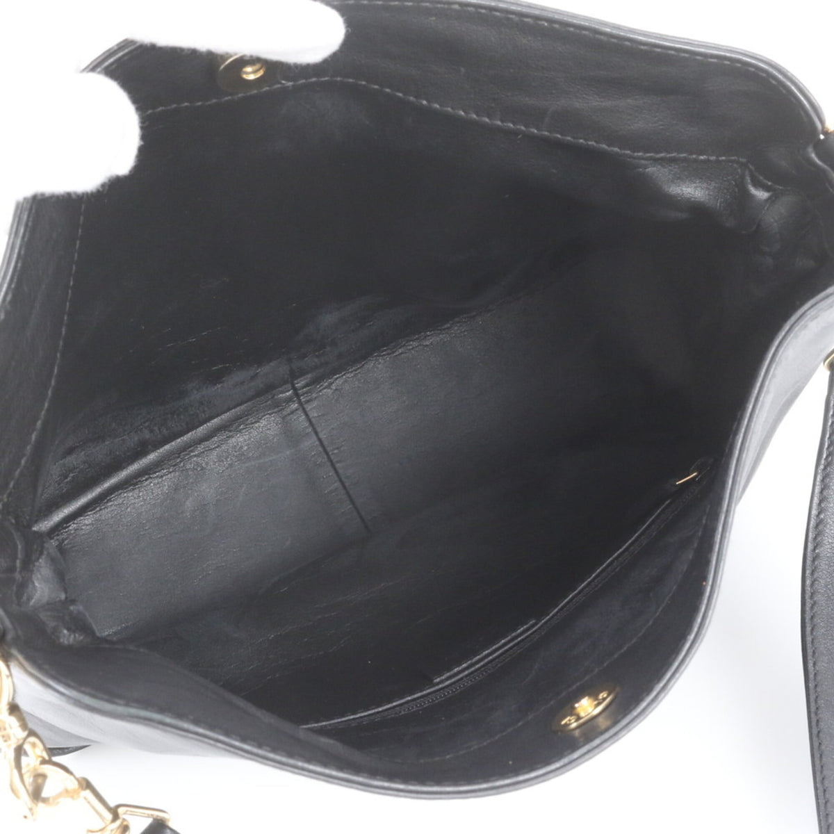 Gucci Black Leather Crossbody Bag Shoulder Bag (Pre-Owned)