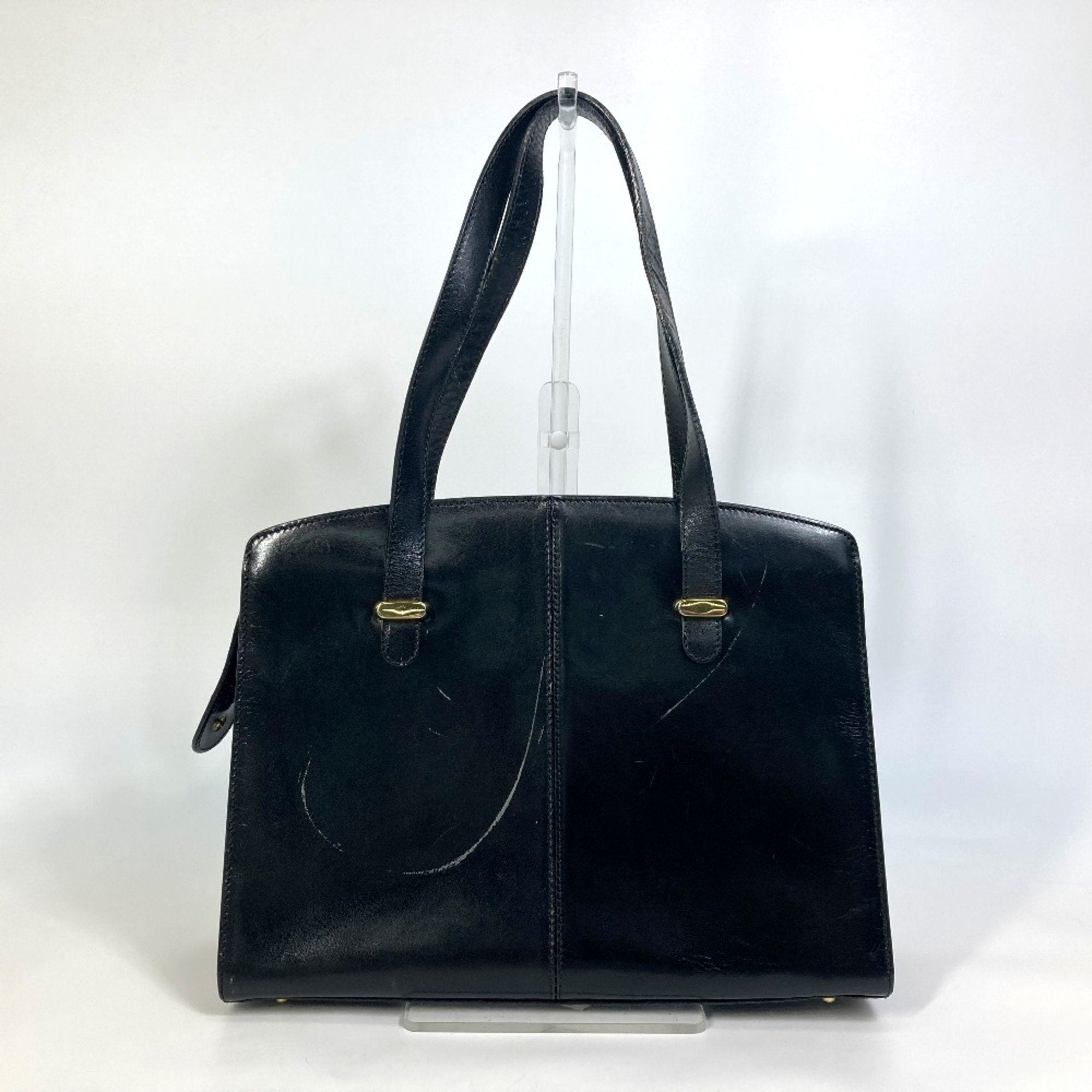 Bally Black Leather Tote Bag (Pre-Owned)