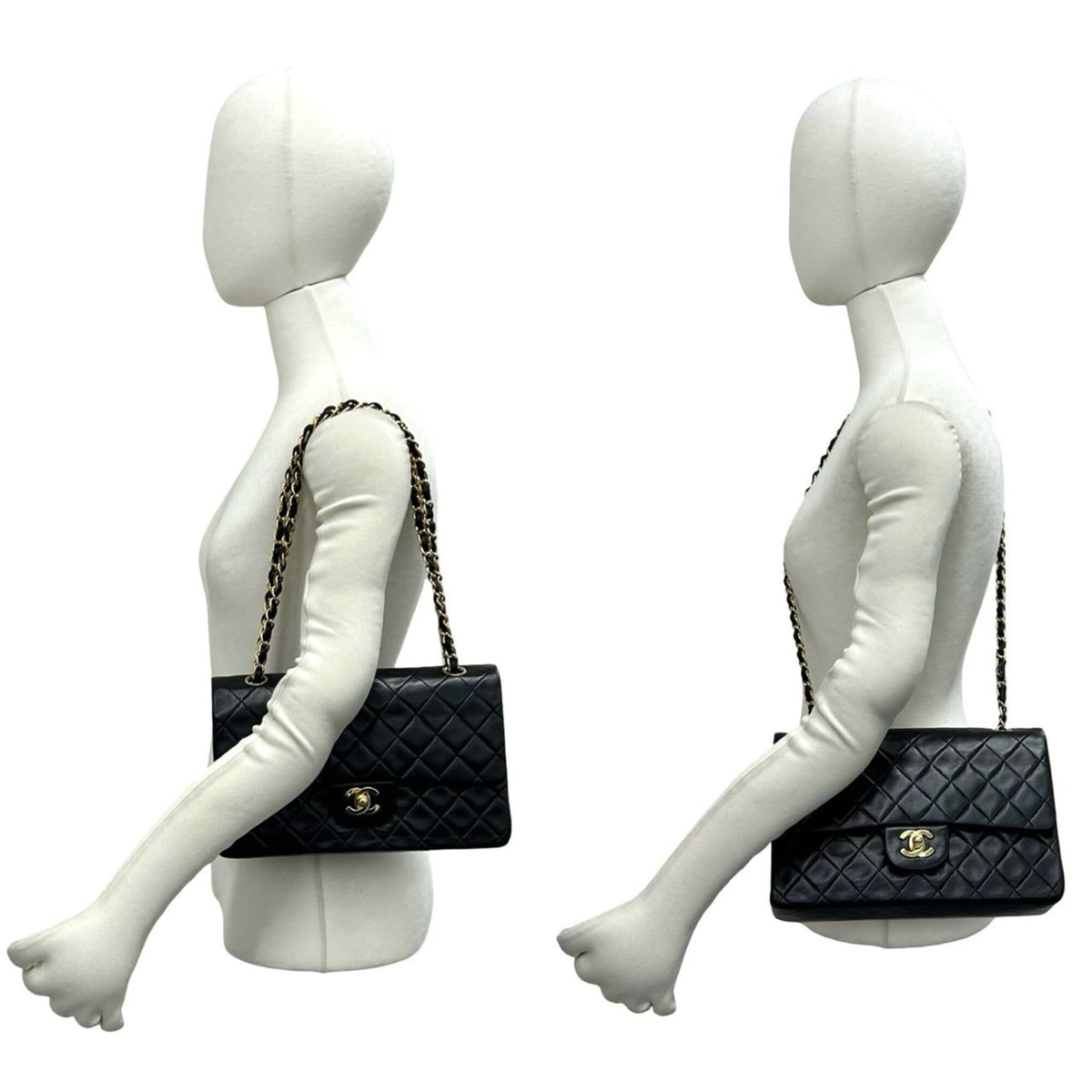 Chanel Black Leather Shoulder Bag (Pre-Owned)