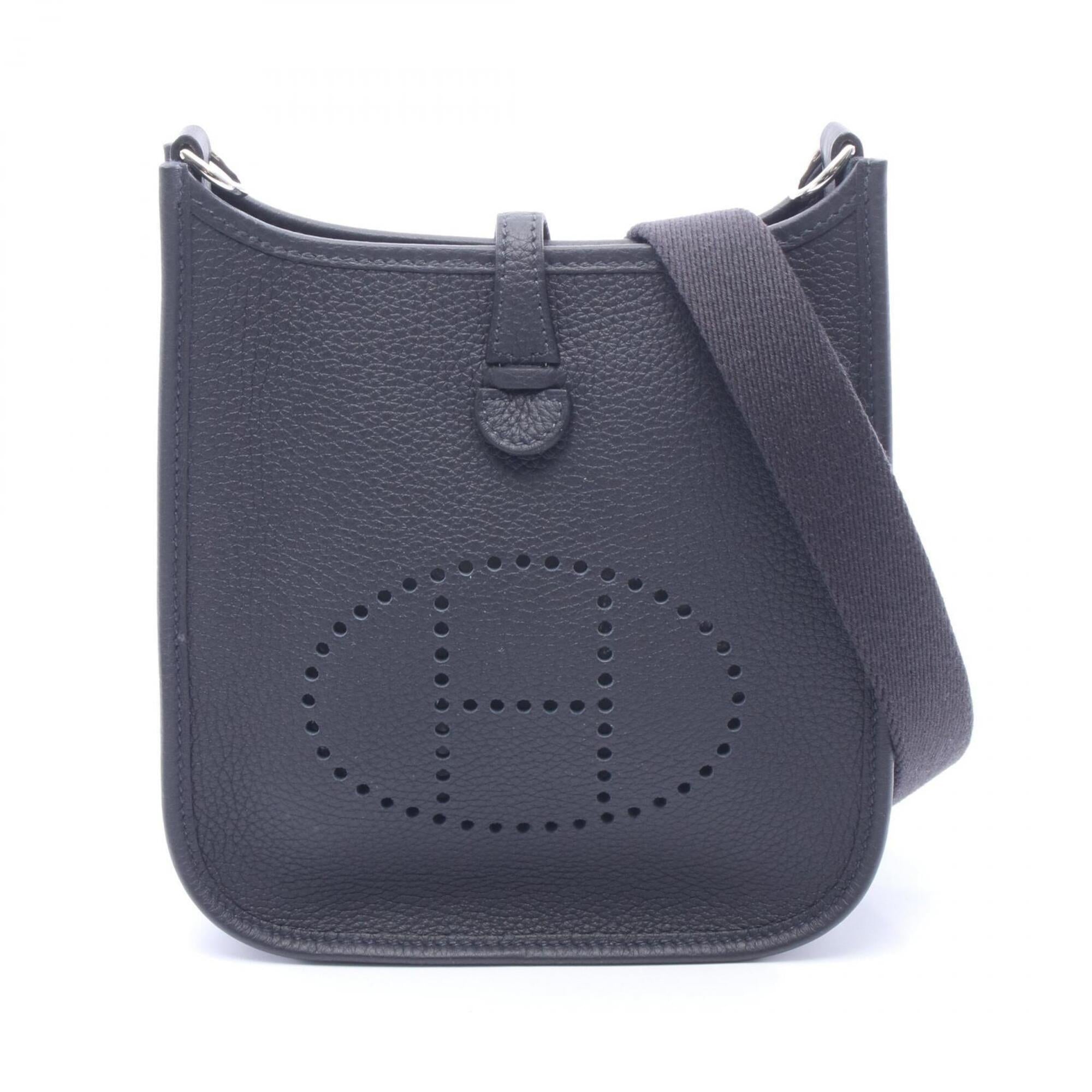 Hermes Evelyne Navy Taurillon Clemence Leather Handbag Shoulder Bag (Pre-Owned)