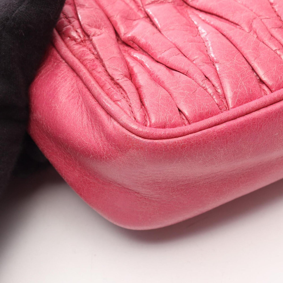 Miu Miu Pink Leather Handbag Shoulder Bag (Pre-Owned)