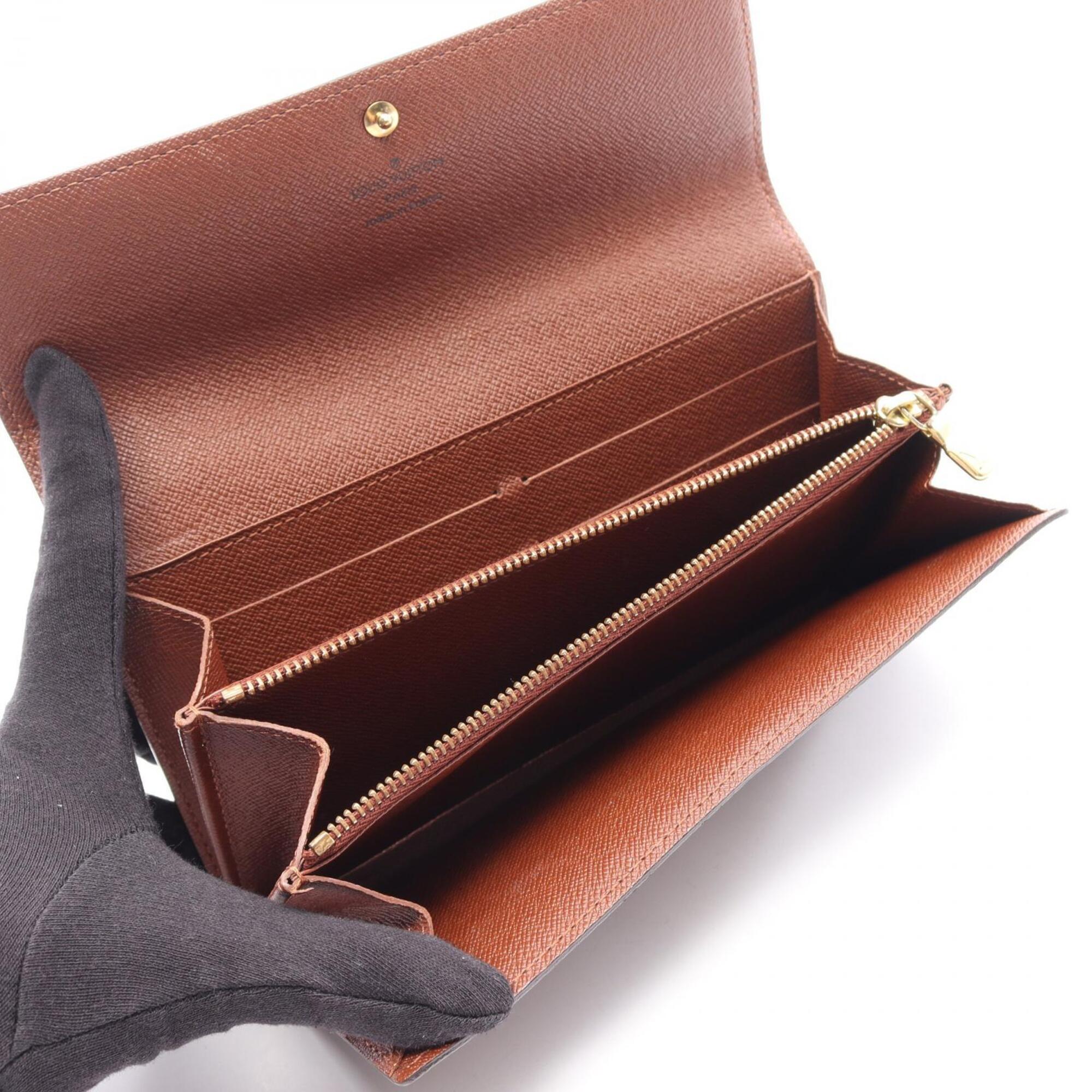 Louis Vuitton Monogram Brown Canvas Pvc Long Wallet (Bi-Fold) (Pre-Owned)
