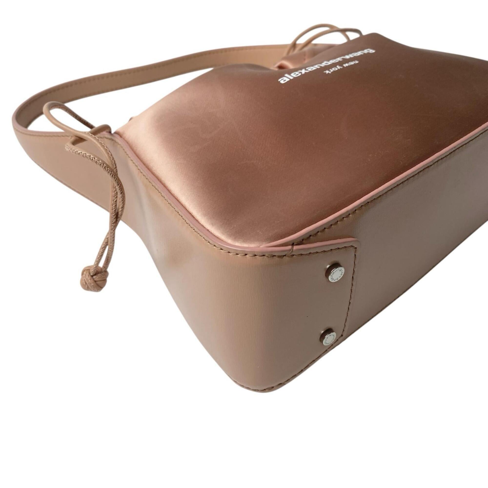 Alexander Wang Pink Satin Handbag Shoulder Bag (Pre-Owned)