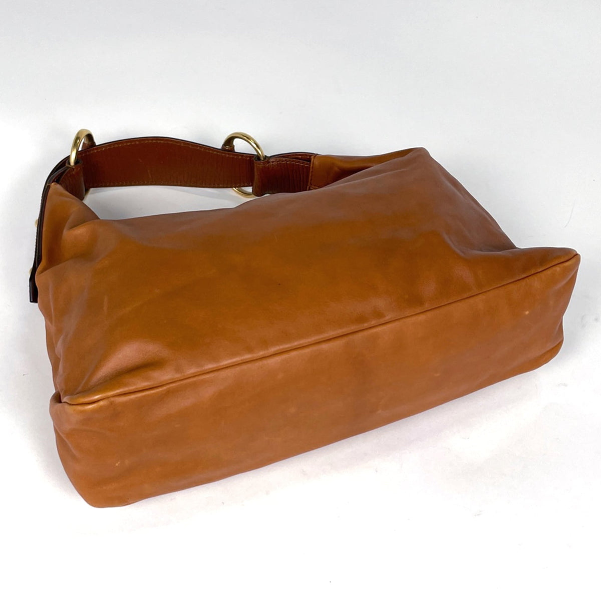 Gucci Brown Leather Shoulder Bag (Pre-Owned)