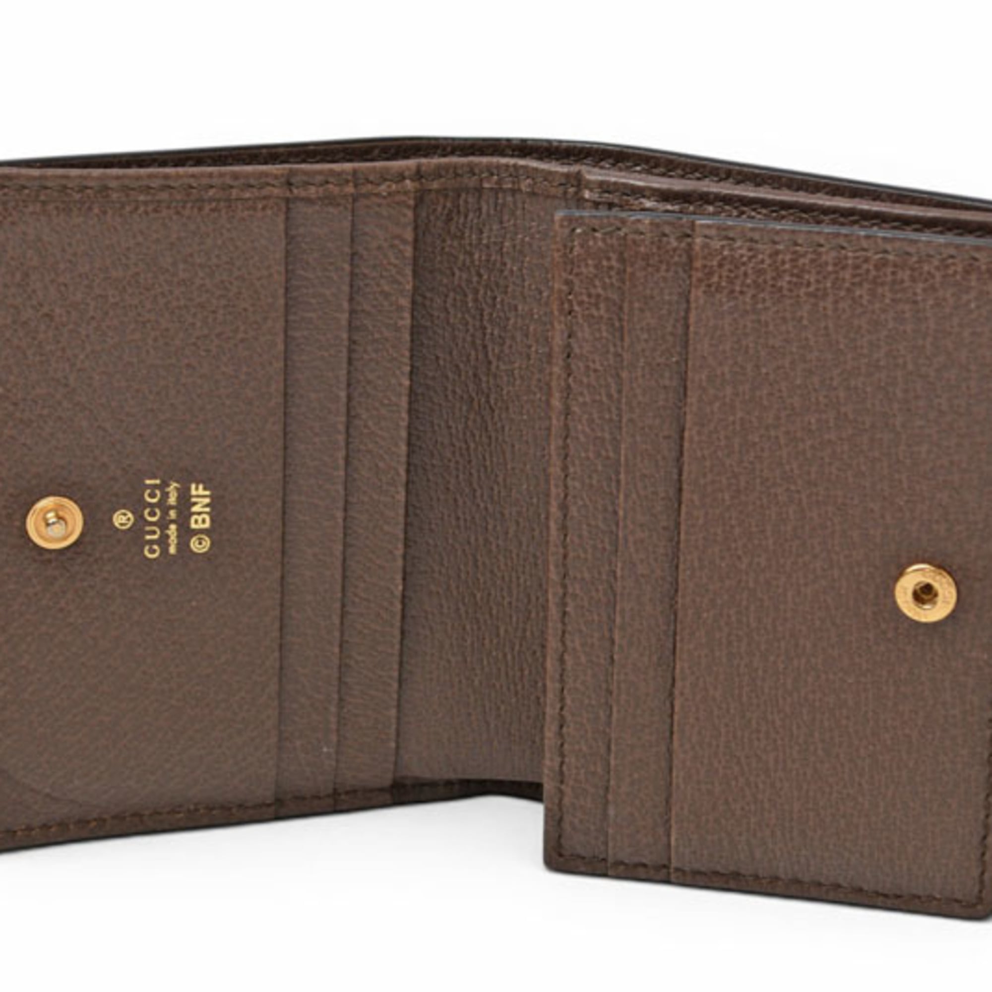 Gucci Gg Supreme Beige Brown Gg Supreme Canvas Wallet (Bi-Fold) (Pre-Owned)