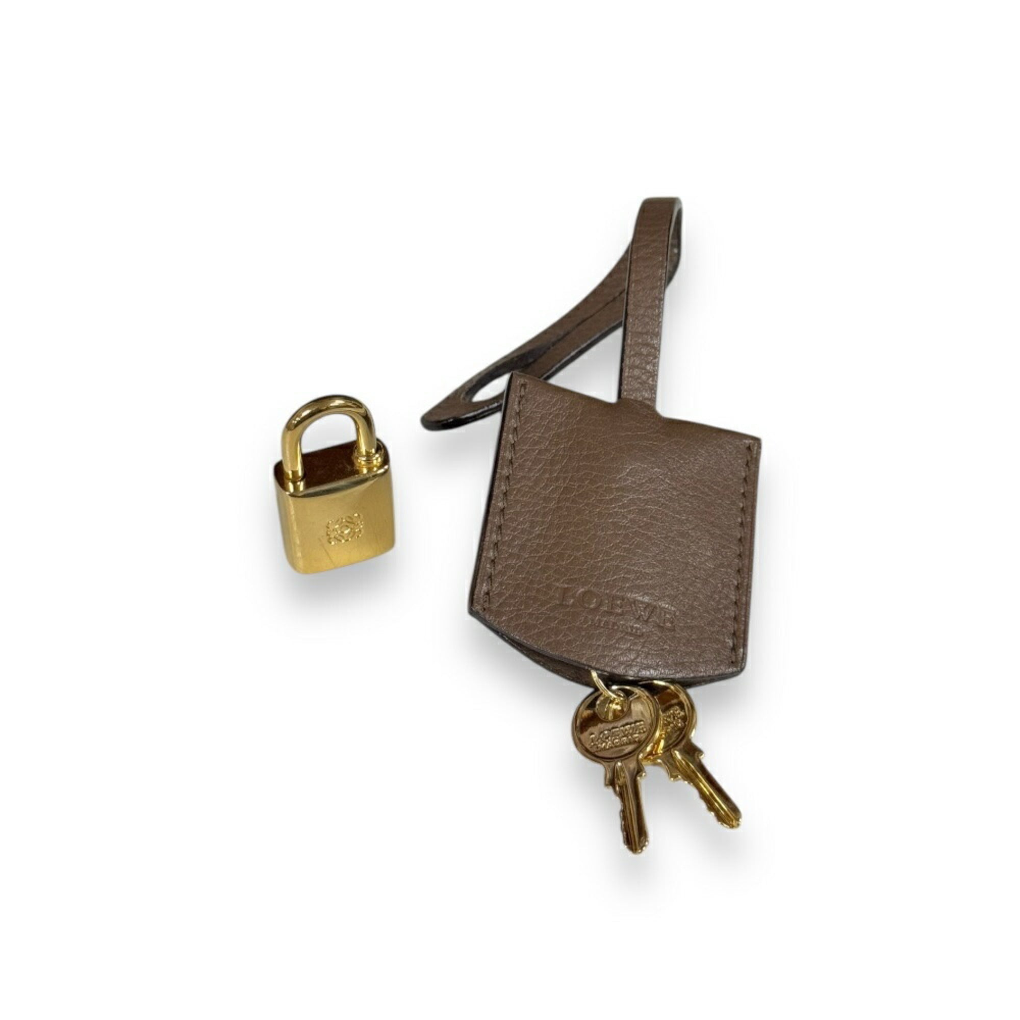 Loewe Beige Black Leather Handbag (Pre-Owned)