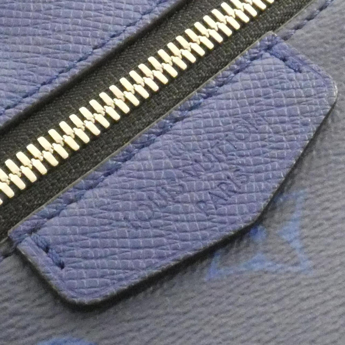 Louis Vuitton Blue Cobalt Coated Canvas Leather Shoulder Bag (Pre-Owned)