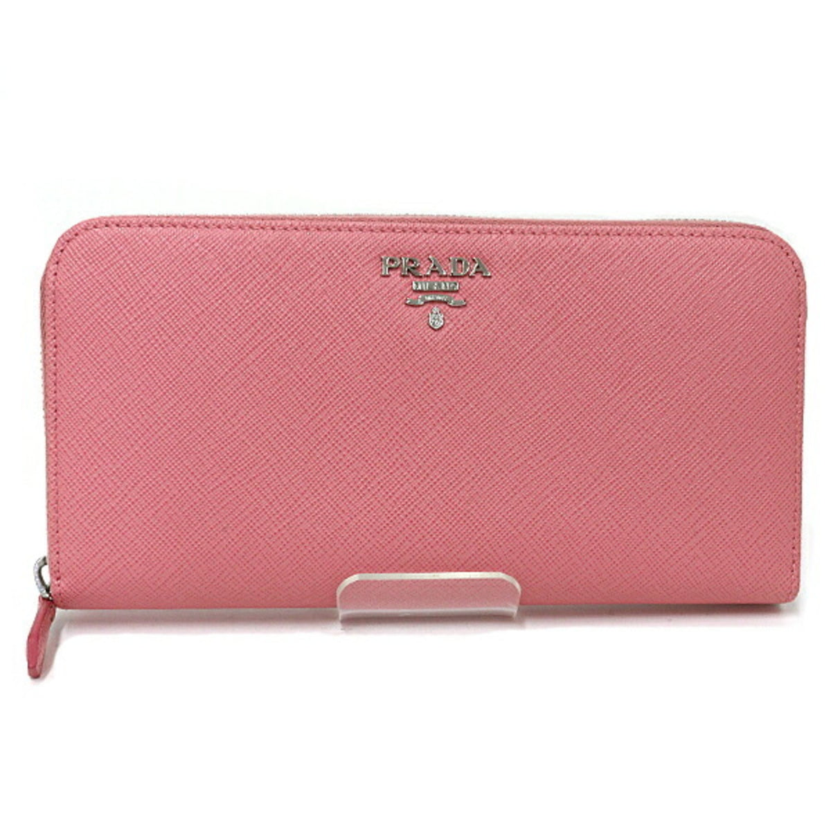 Prada Pink Saffiano Metal Long Wallet (Bi-Fold) (Pre-Owned)