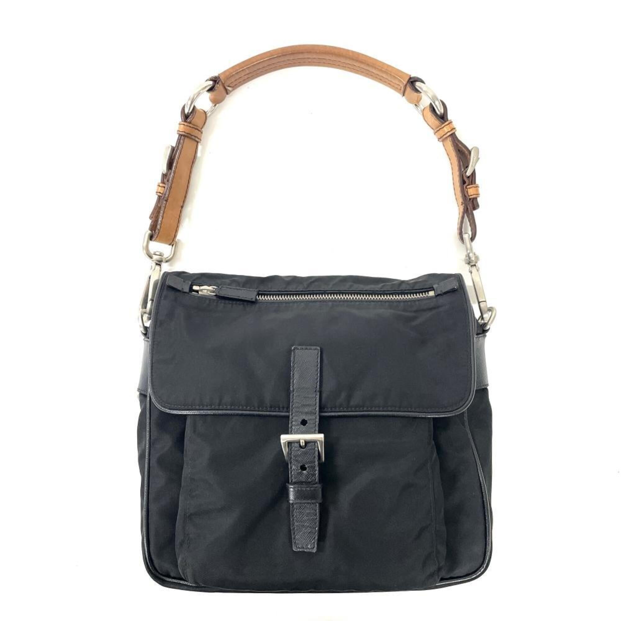 Prada Black Nylon Shoulder Bag (Pre-Owned)