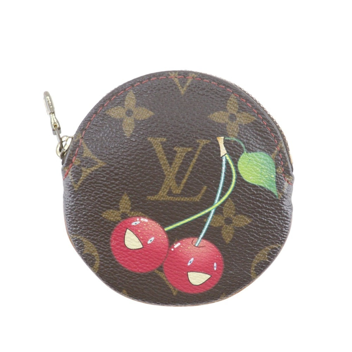 Louis Vuitton Brown Cherry Monogram Monogram Coin Purse/Coin Case (Pre-Owned)