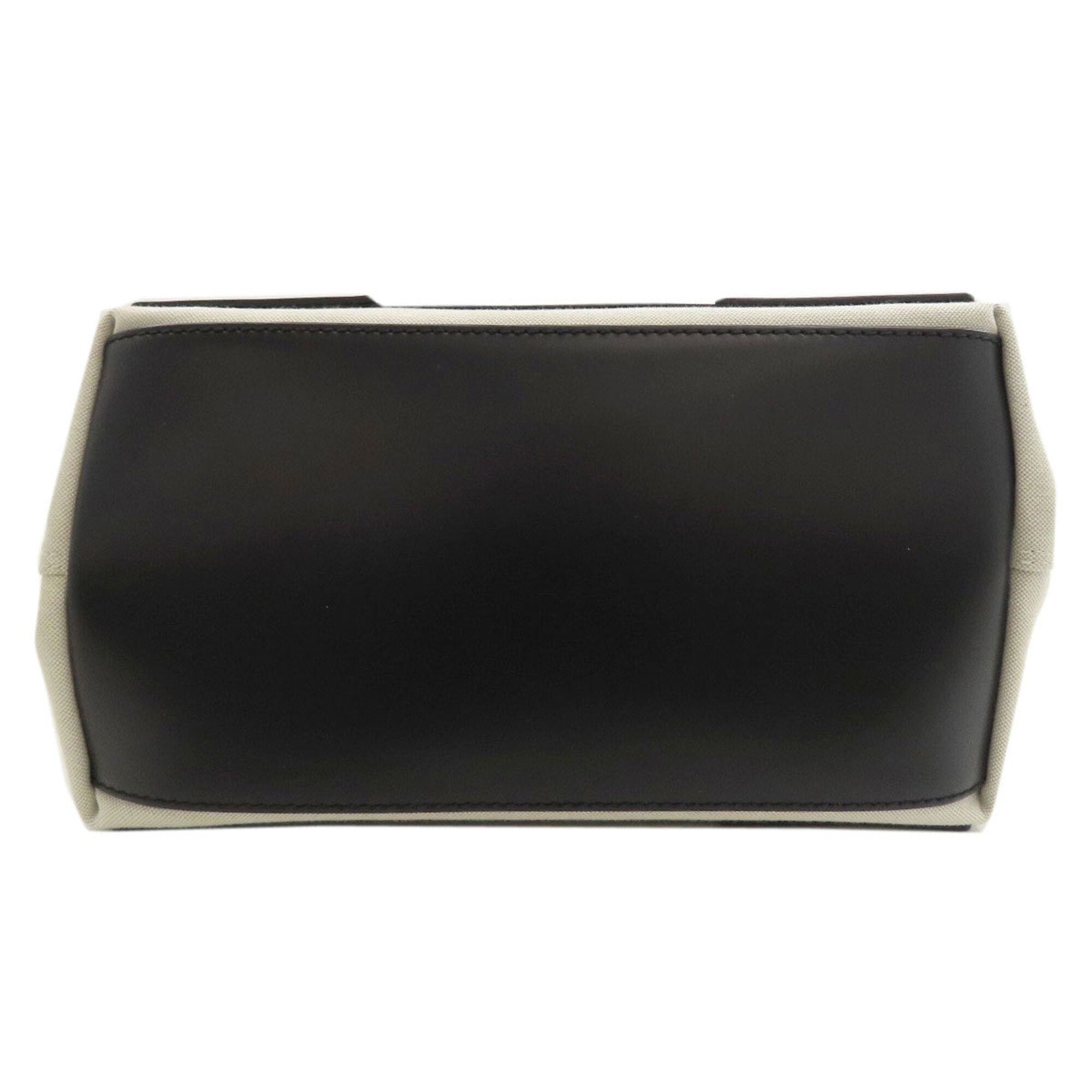 Balenciaga Black White Canvas Handbag (Pre-Owned)