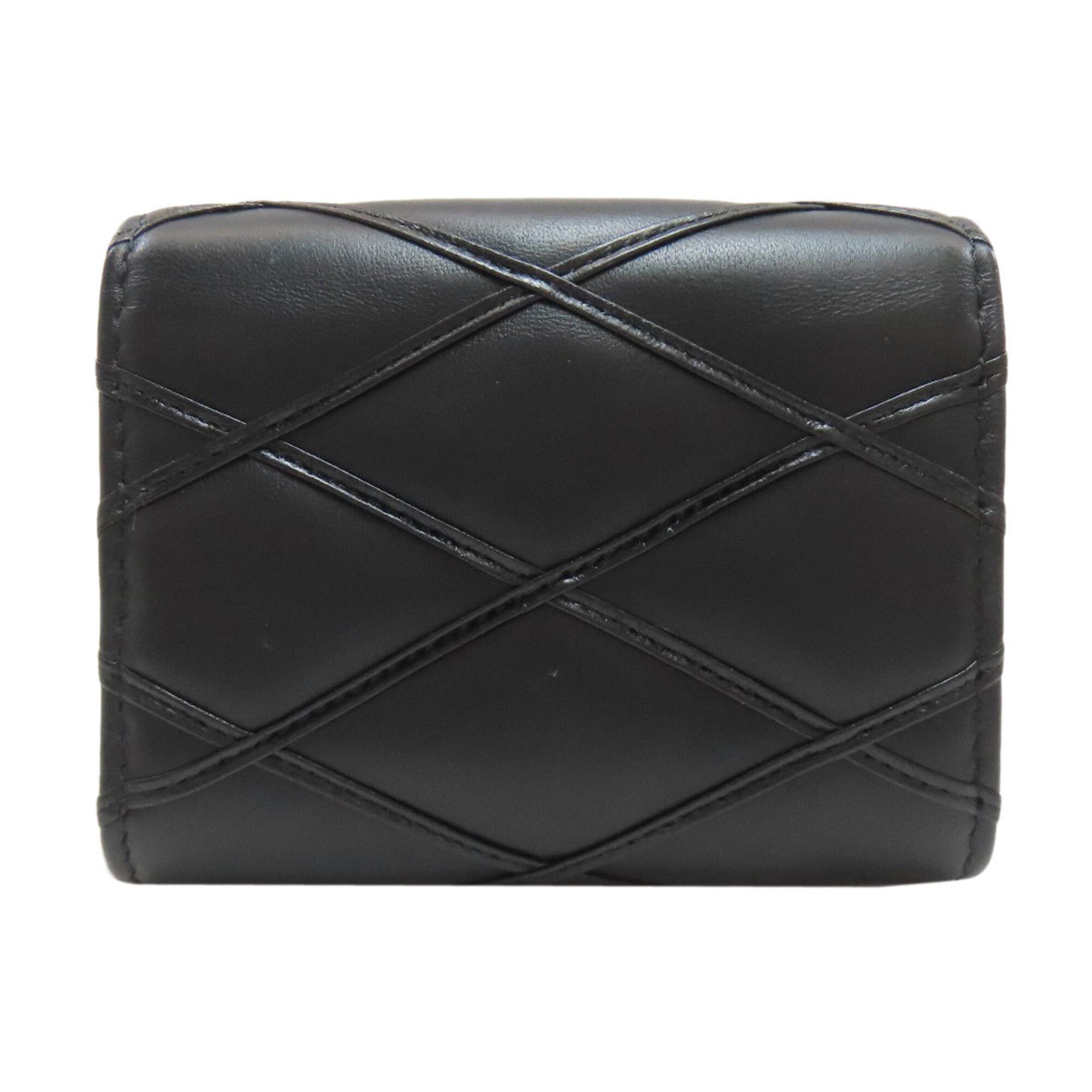 Louis Vuitton Malletage Noir Leather Wallet (Bi-Fold) (Pre-Owned)
