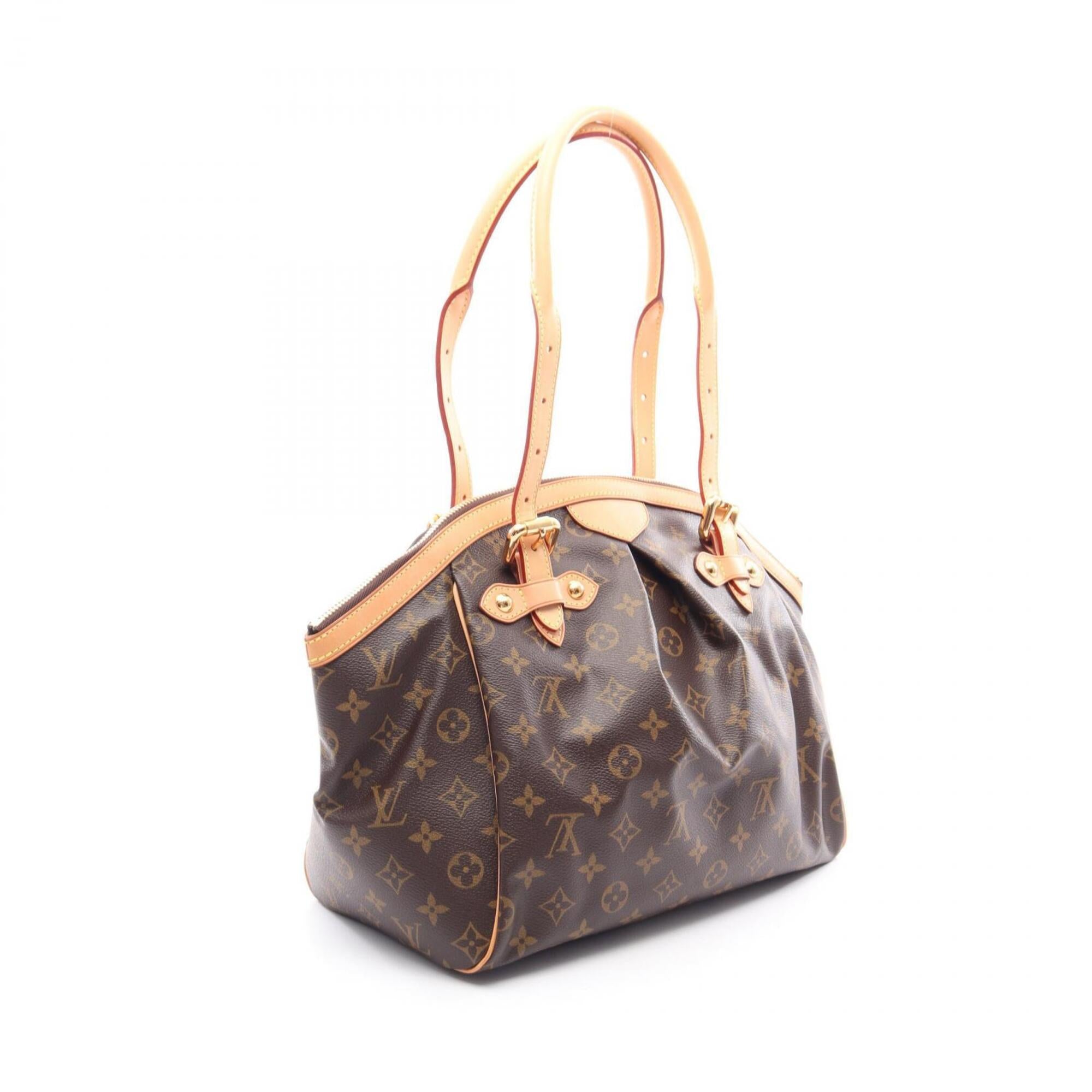Louis Vuitton Brown Coated Canvas Pvc Monogram Leather Handbag (Pre-Owned)
