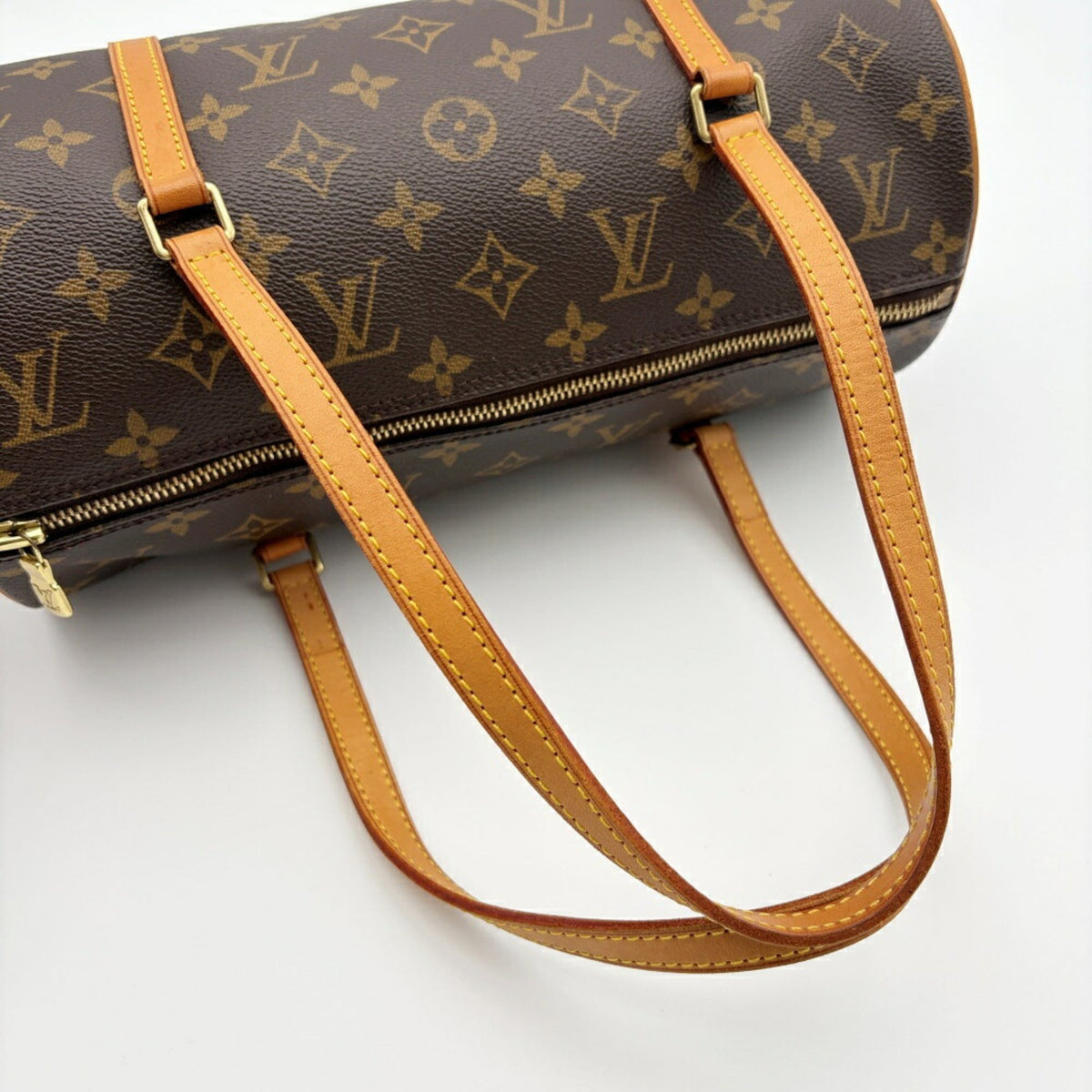 Louis Vuitton Monogram Brown Monogram Leather Boston Bag Tote Bag (Pre-Owned)