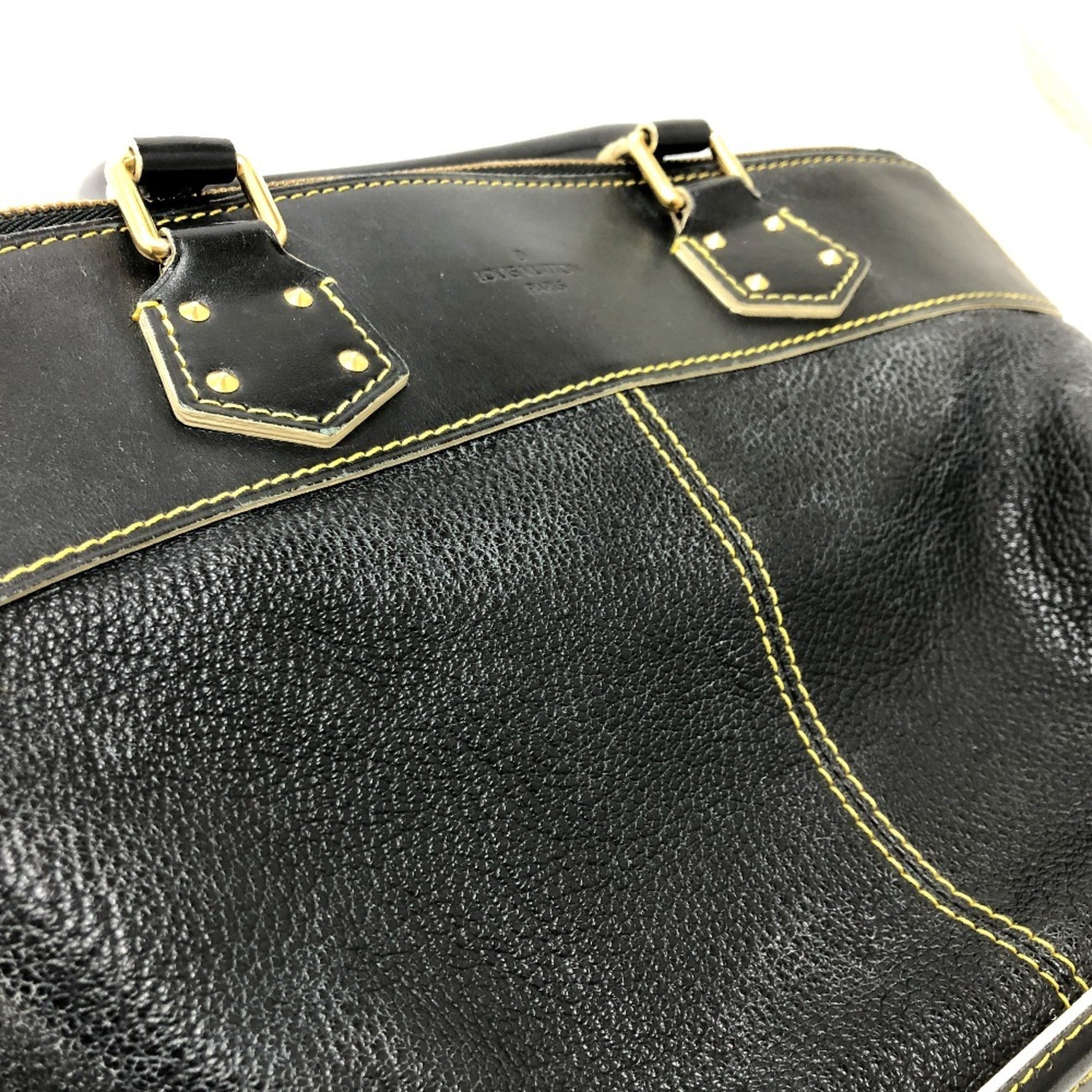 Louis Vuitton Black Suhali Leather Handbag Tote Bag (Pre-Owned)