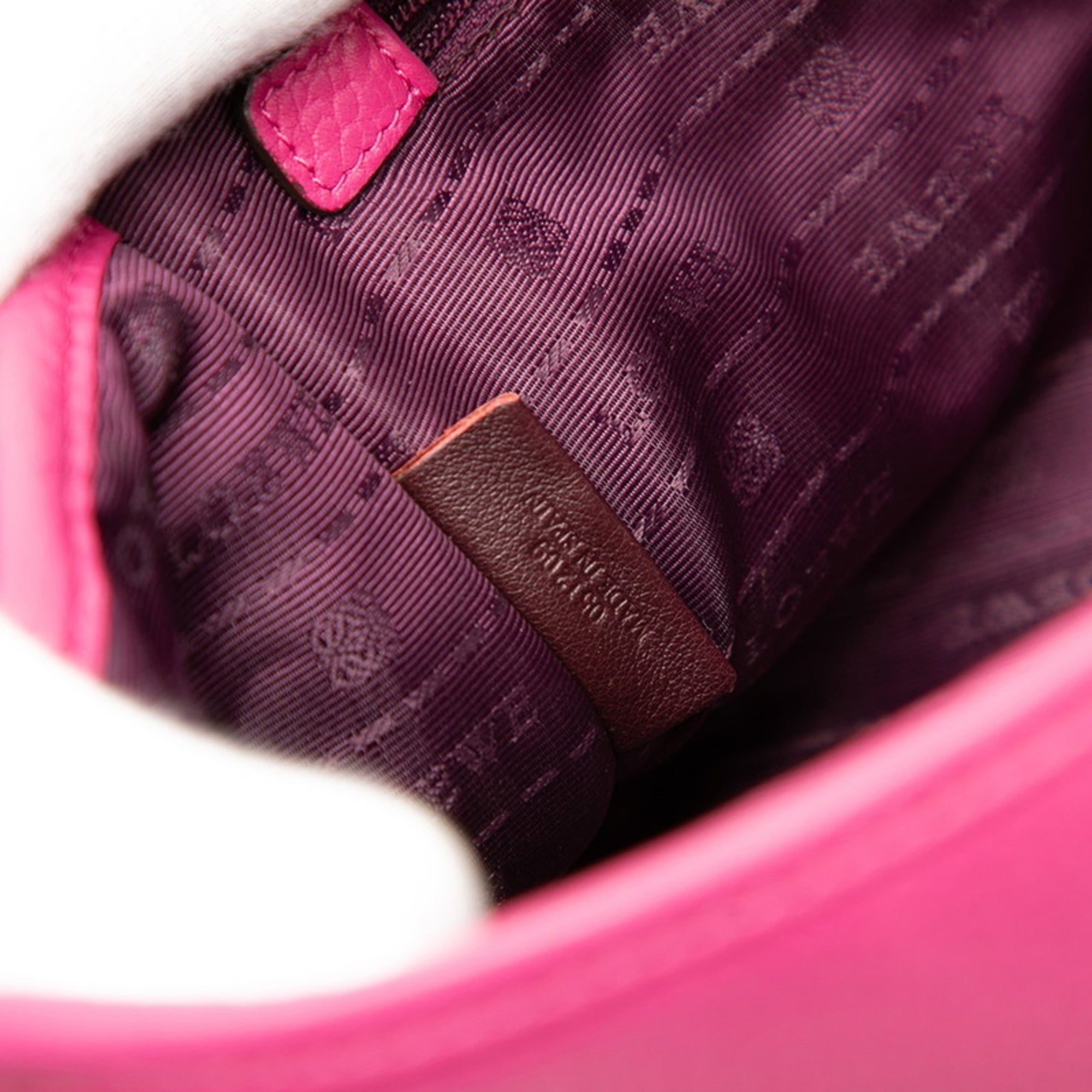 Loewe Pink Leather Handbag Shoulder Bag (Pre-Owned)