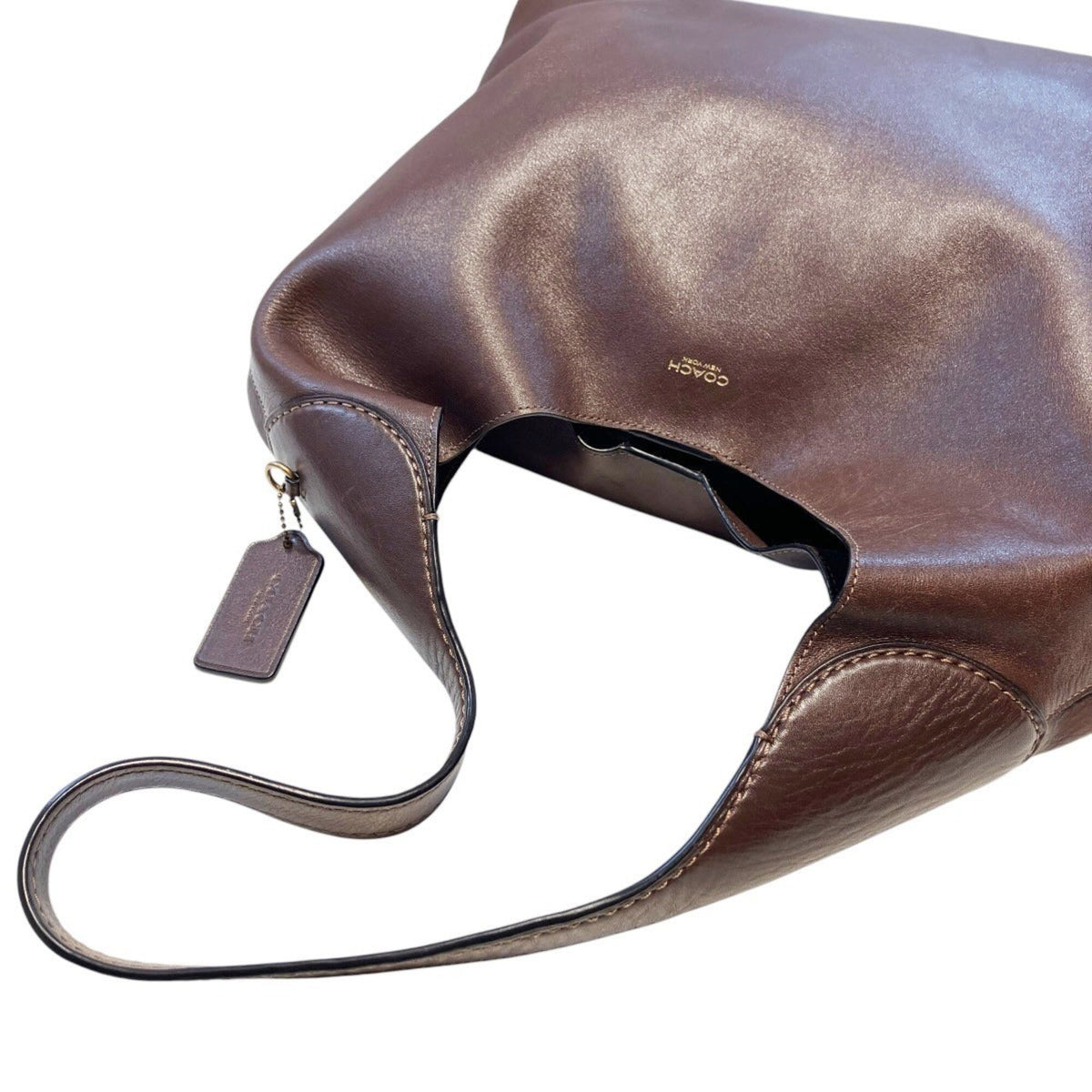 Coach Brown Leather Shoulder Bag (Pre-Owned)