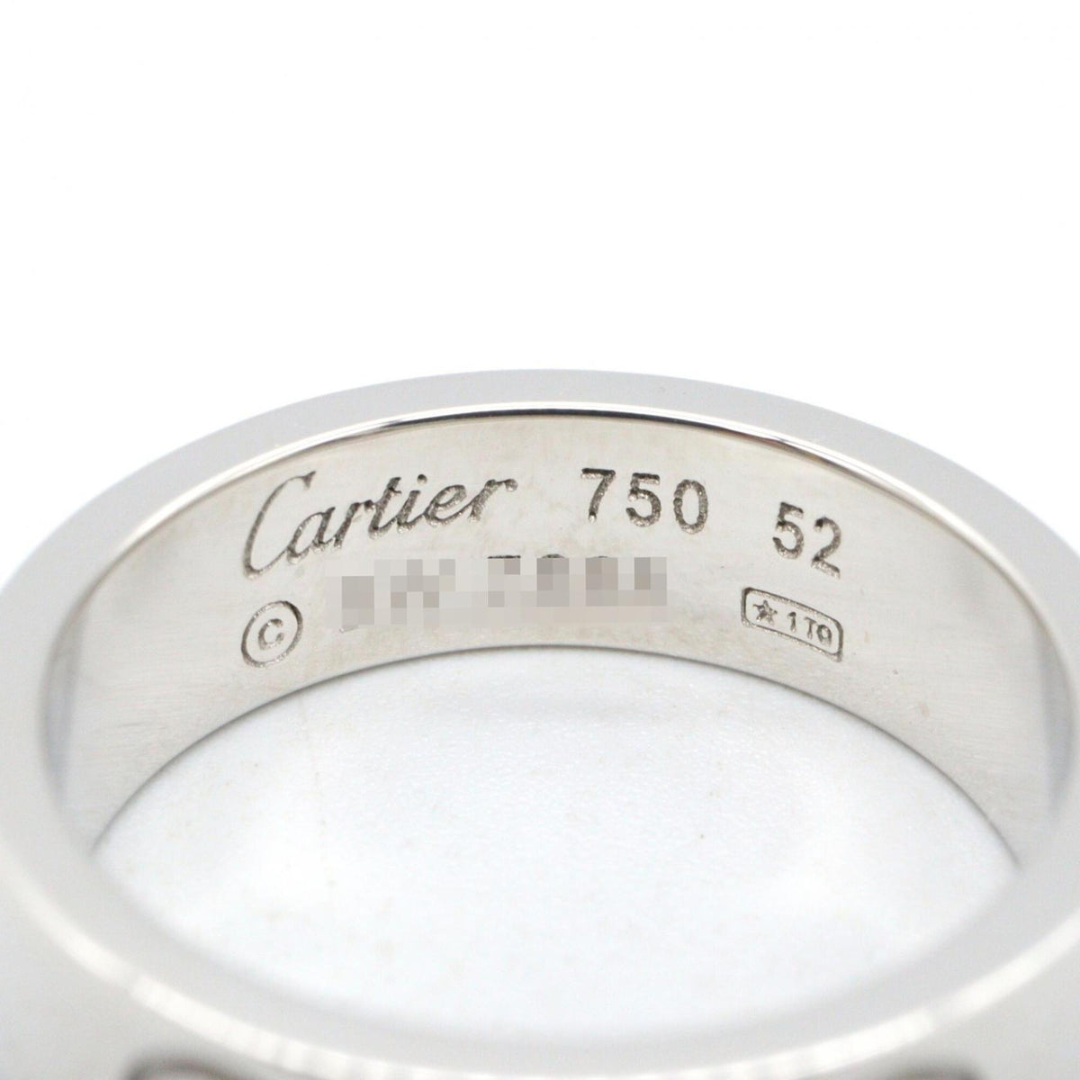 Cartier Silver White Gold (18K) Band Ring (Pre-Owned)